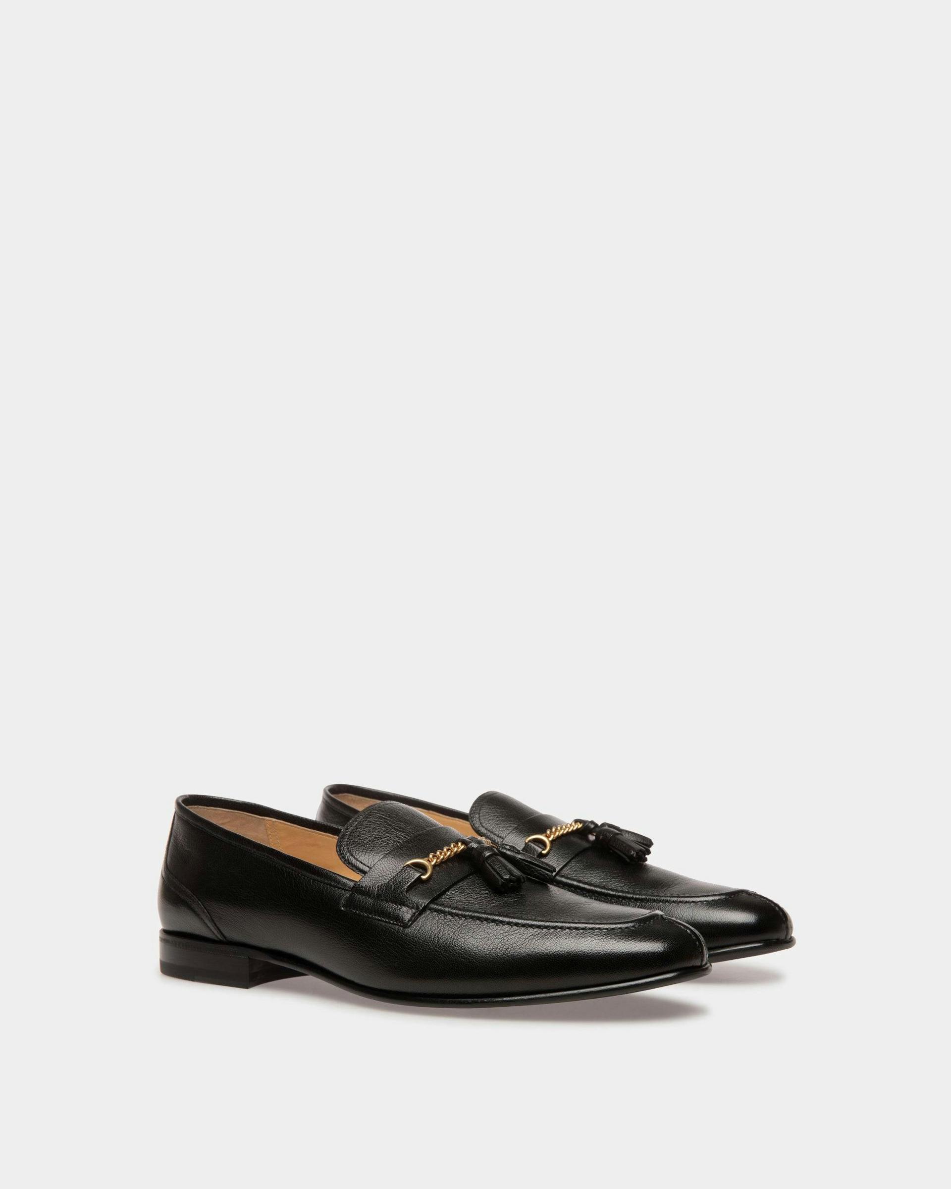 Suisse Loafers In Black Leather - Men's - Bally - 02