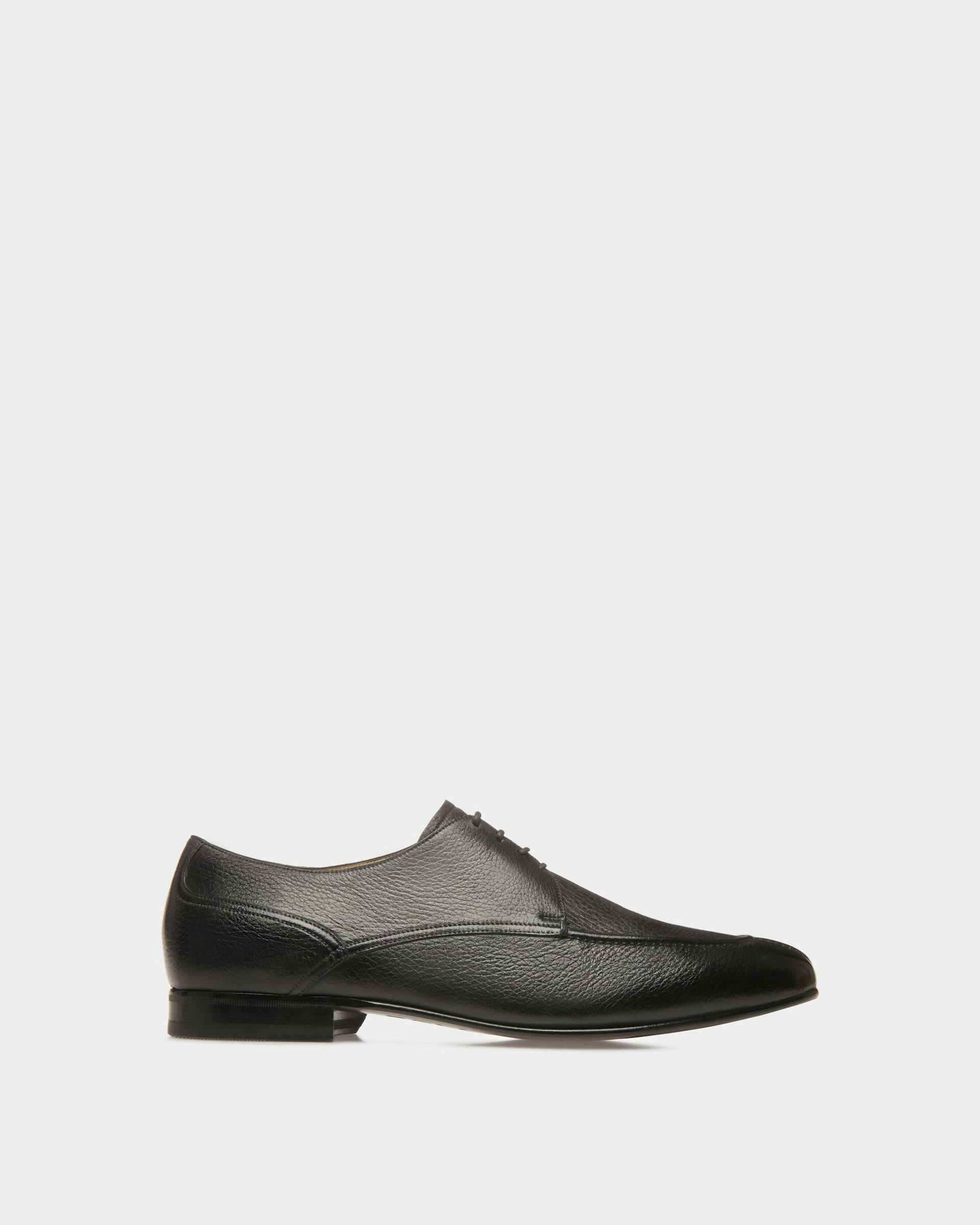 Suisse Derby Shoes In Black Leather - Men's - Bally - 01