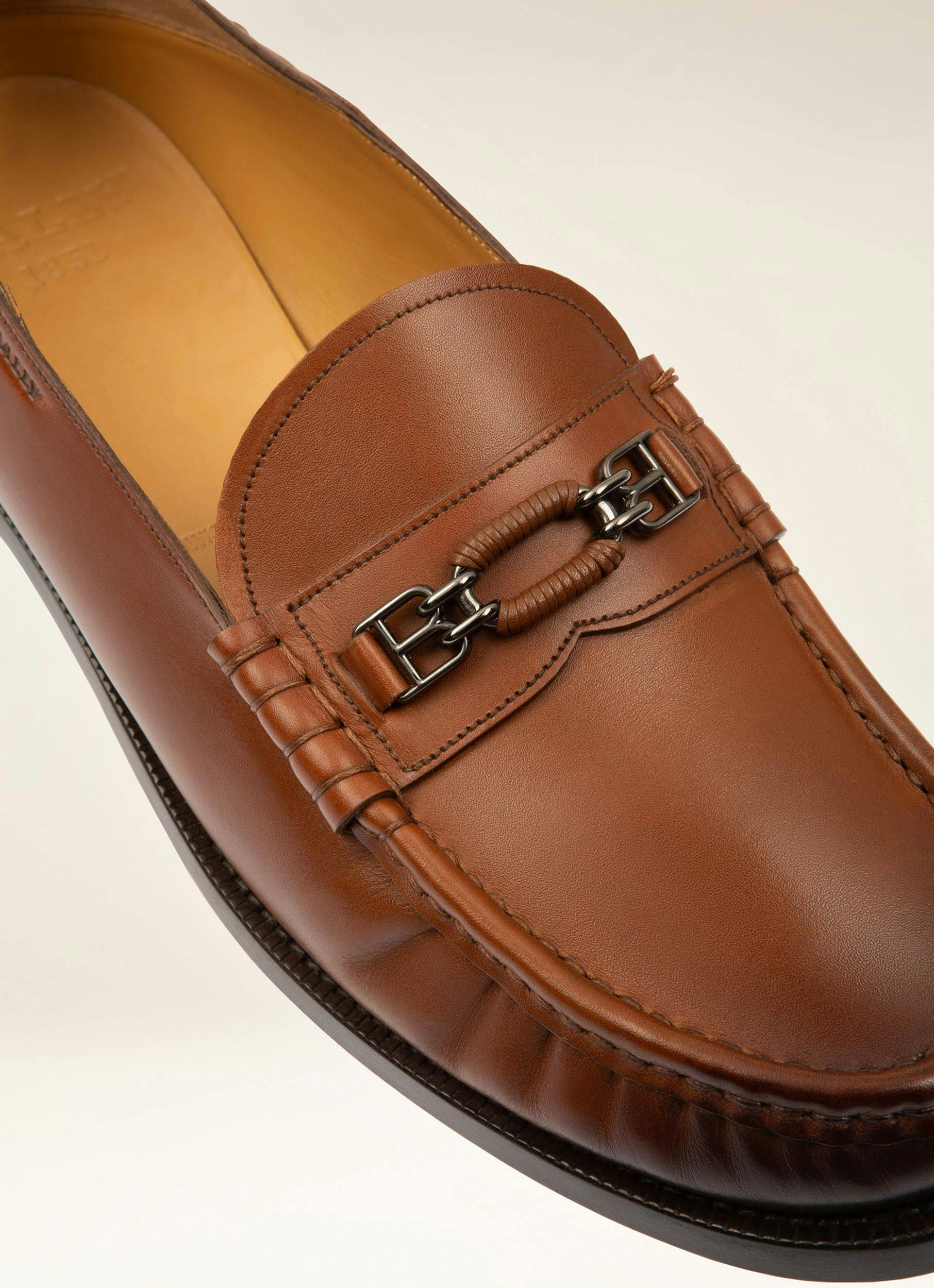Coriano Leather Moccasins In Brown - Men's - Bally - 02