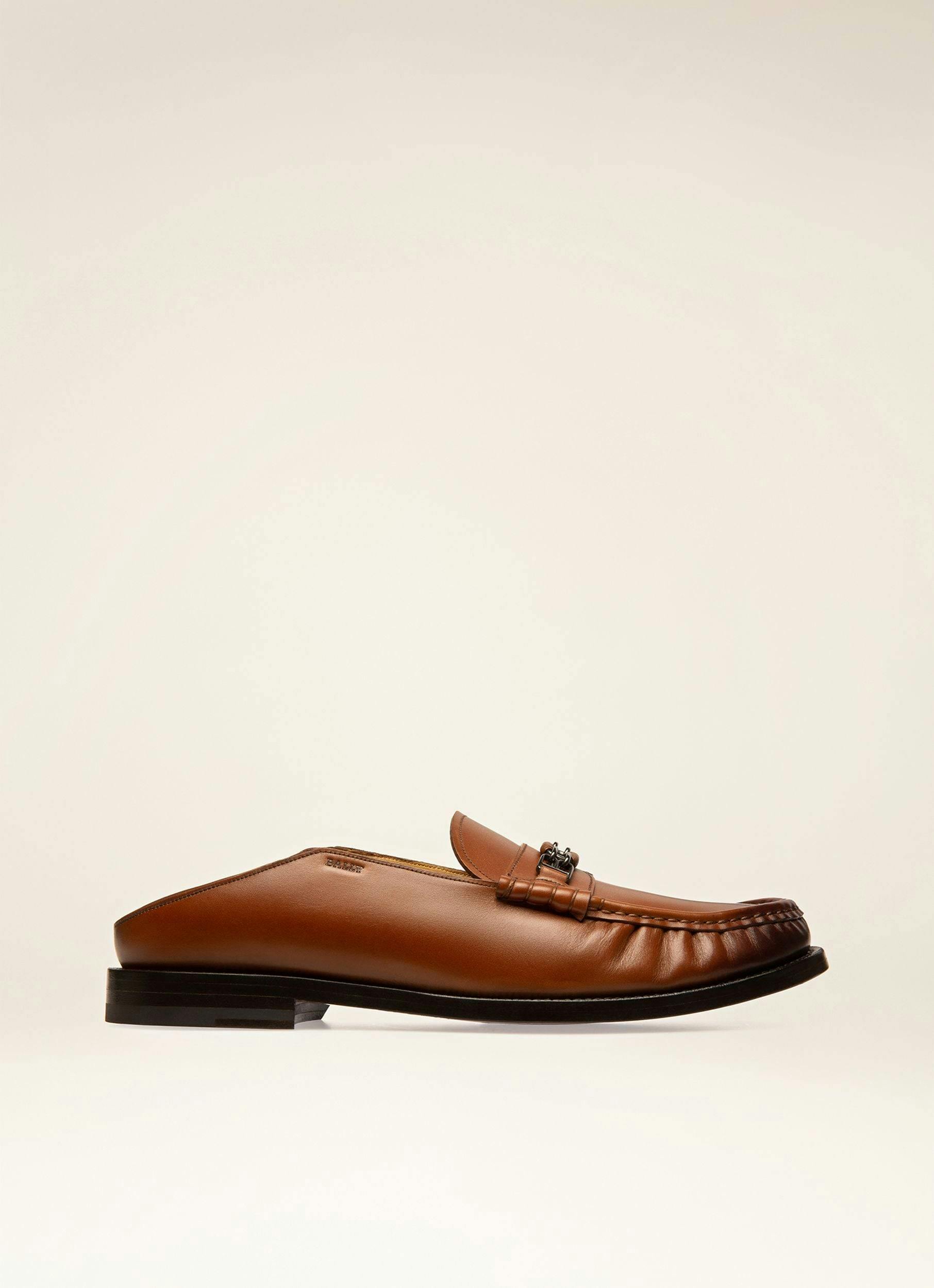 Coriano Leather Moccasins In Brown - Men's - Bally - 08
