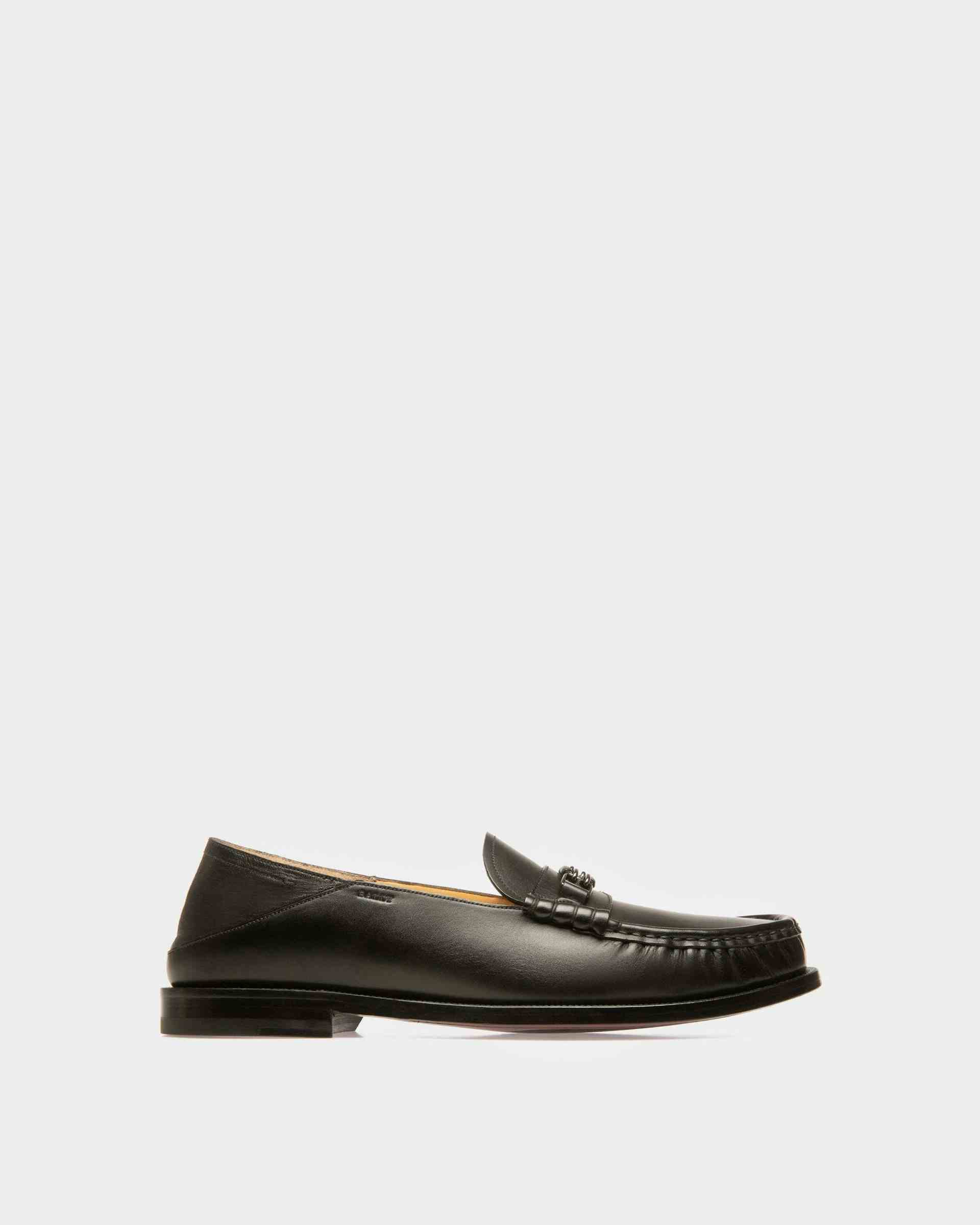 Coriano Leather Moccasins In Black - Men's - Bally
