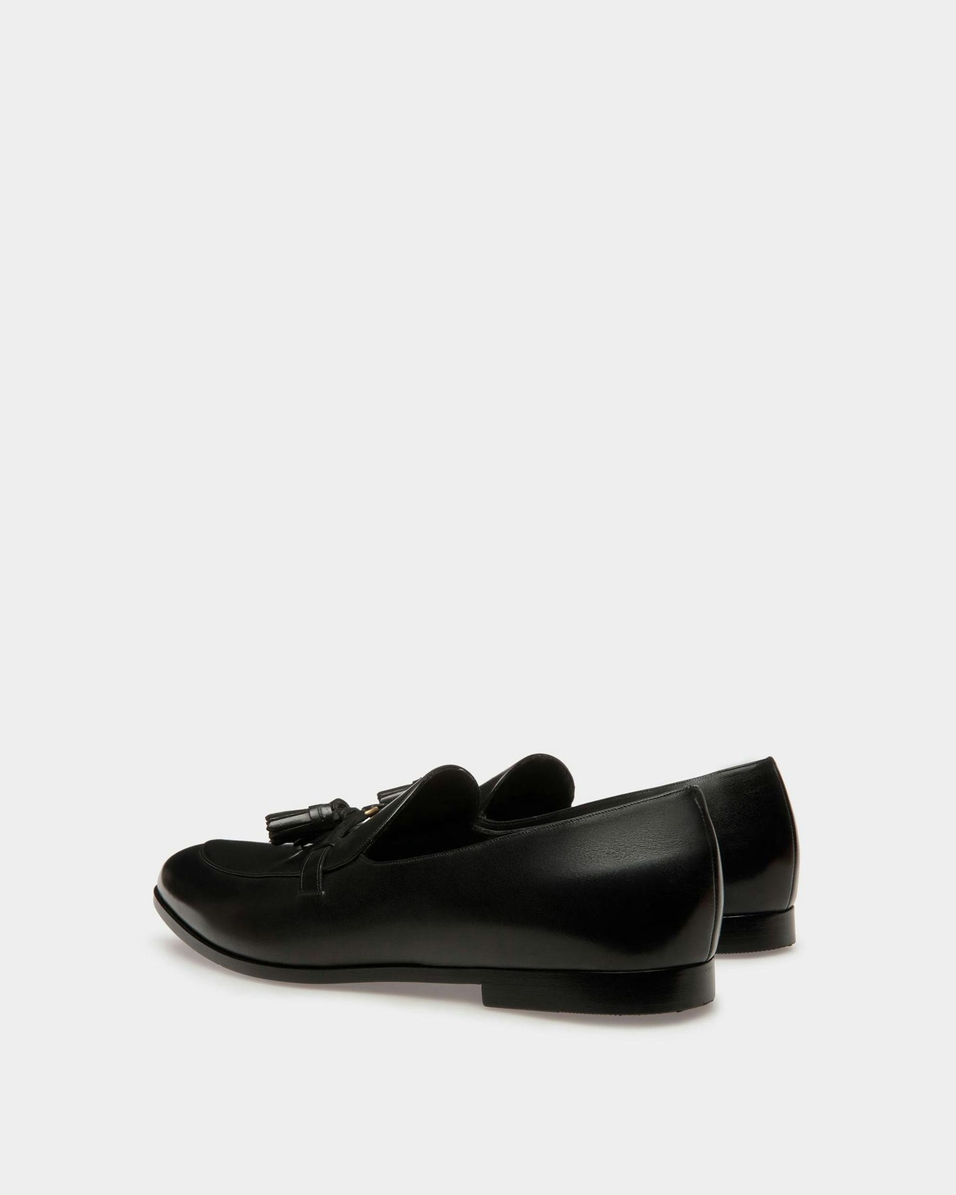 Vegas Flat Loafers In Black Leather - Men's - Bally - 04