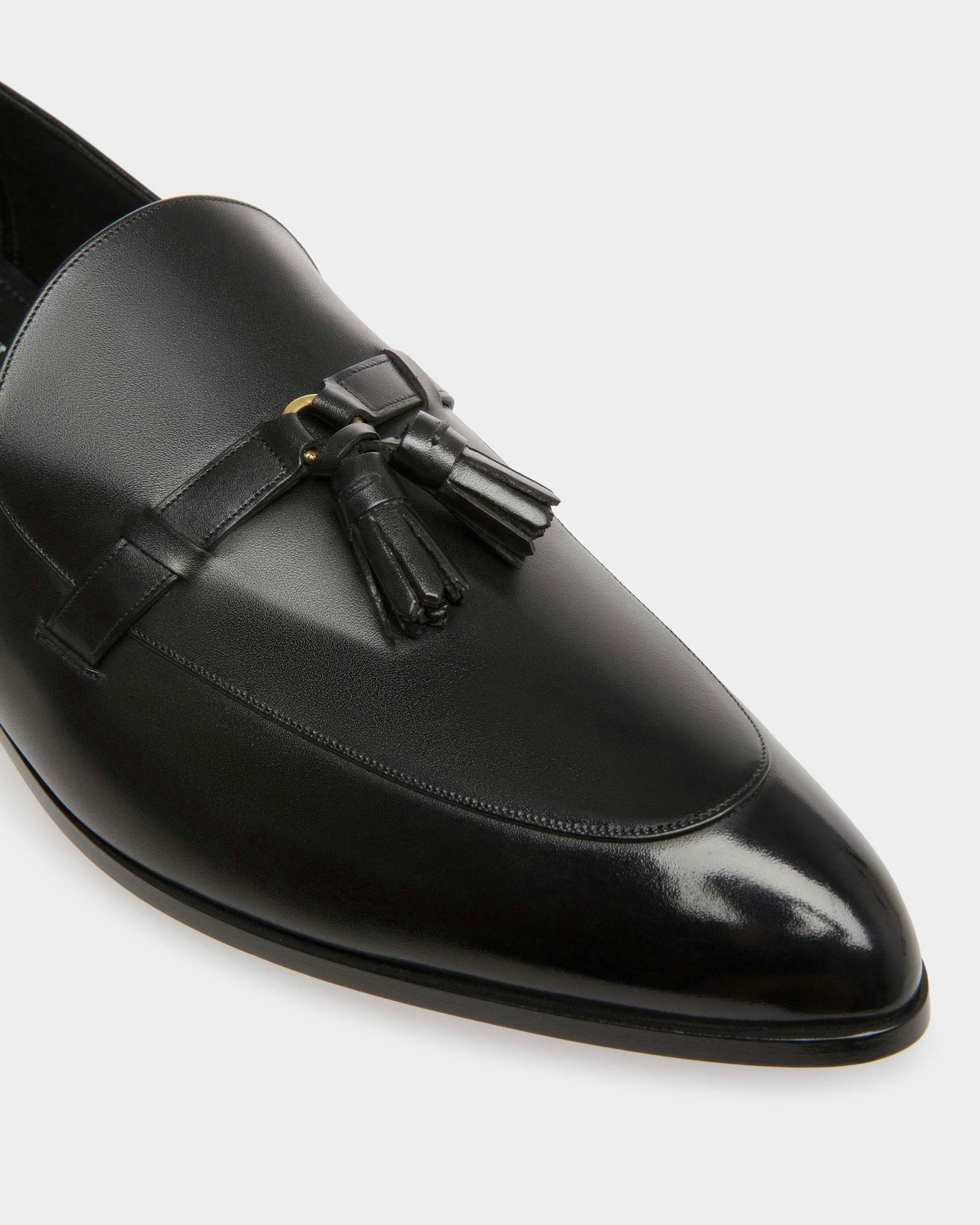 Vegas Flat Loafers In Black Leather - Men's - Bally - 06