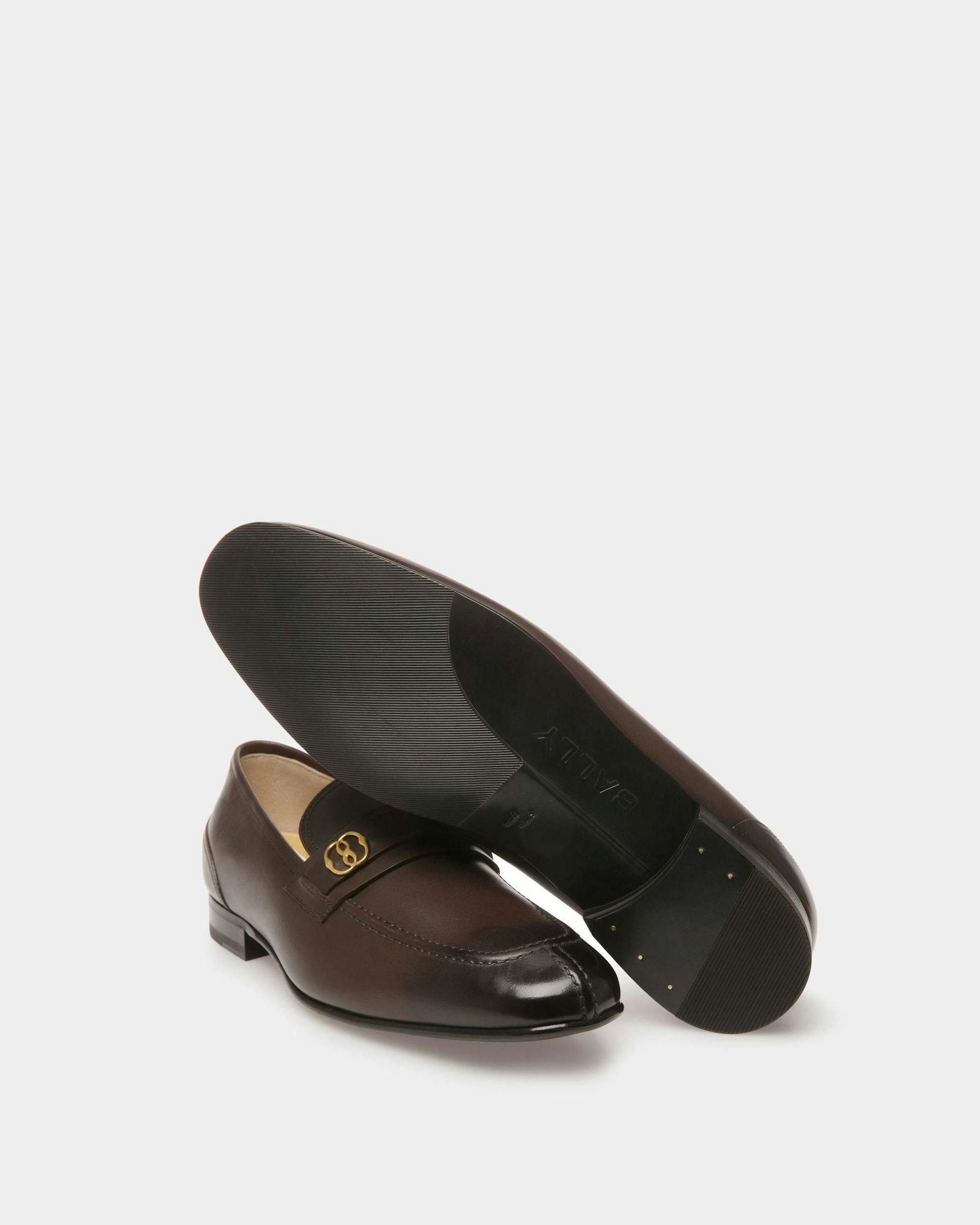 Men's Suisse Loafers In Brown Leather | Bally | Still Life Below