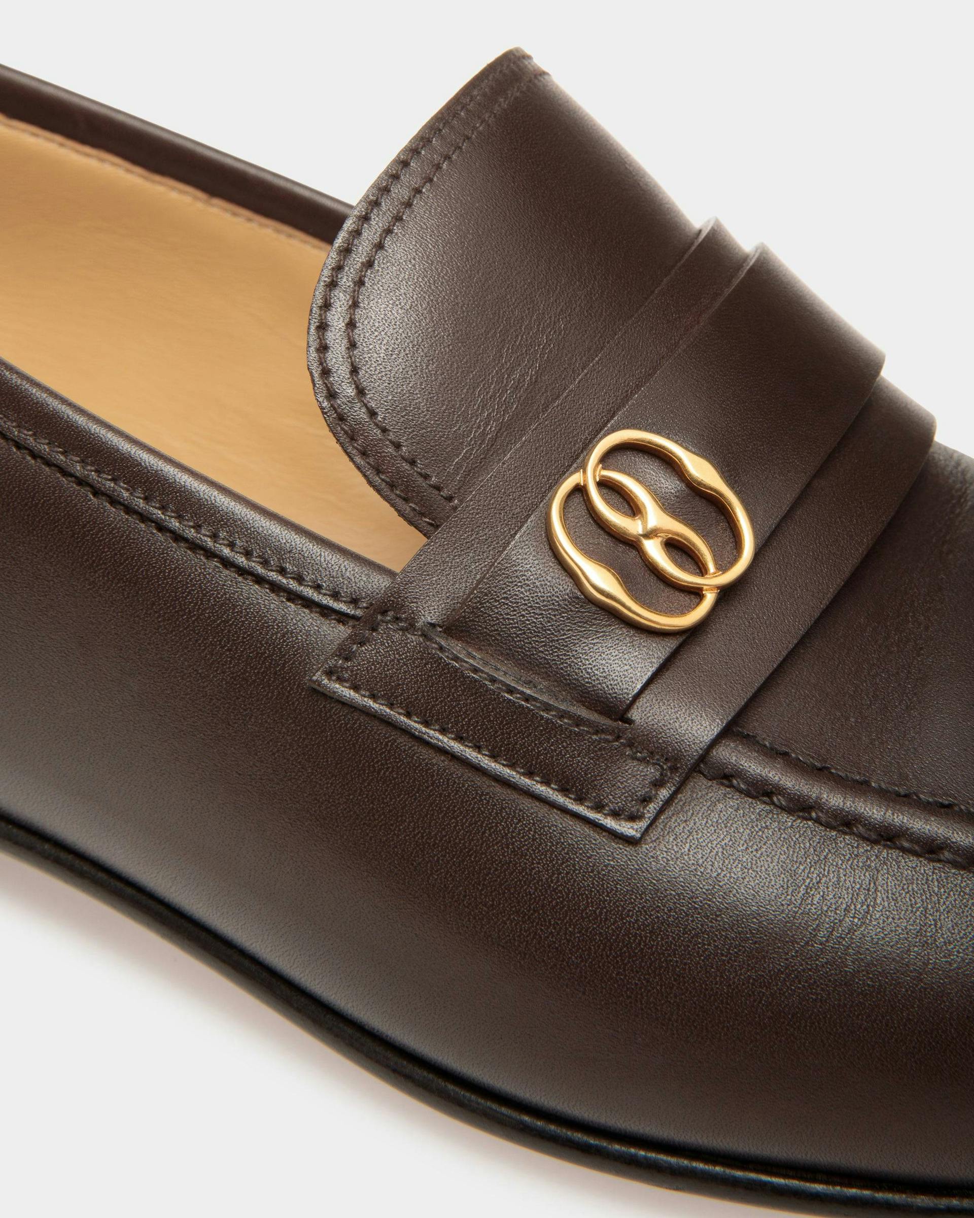 Men's Suisse Loafers In Brown Leather | Bally | Still Life Detail