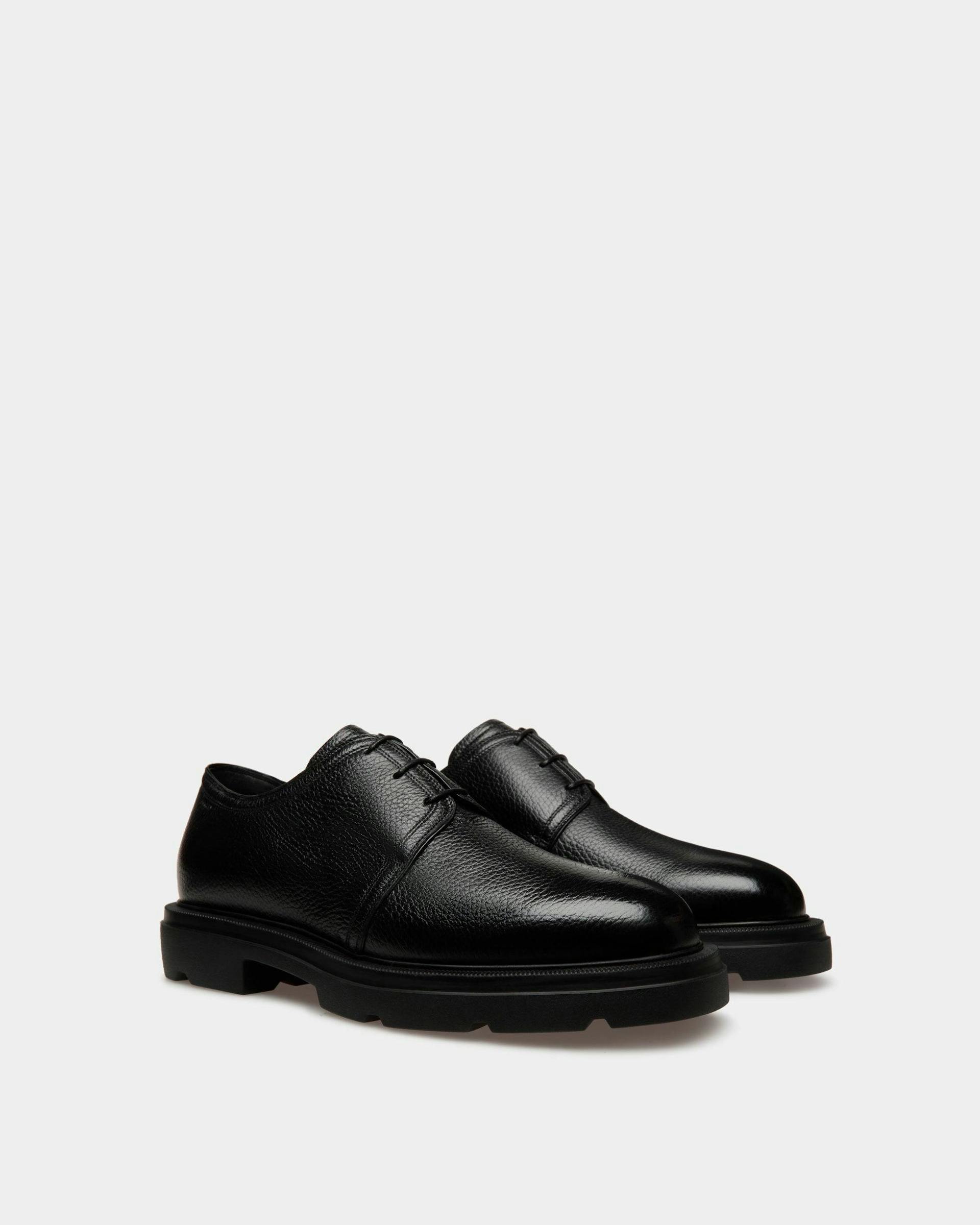 Zurich Derby Shoes In Black Leather - Men's - Bally - 02