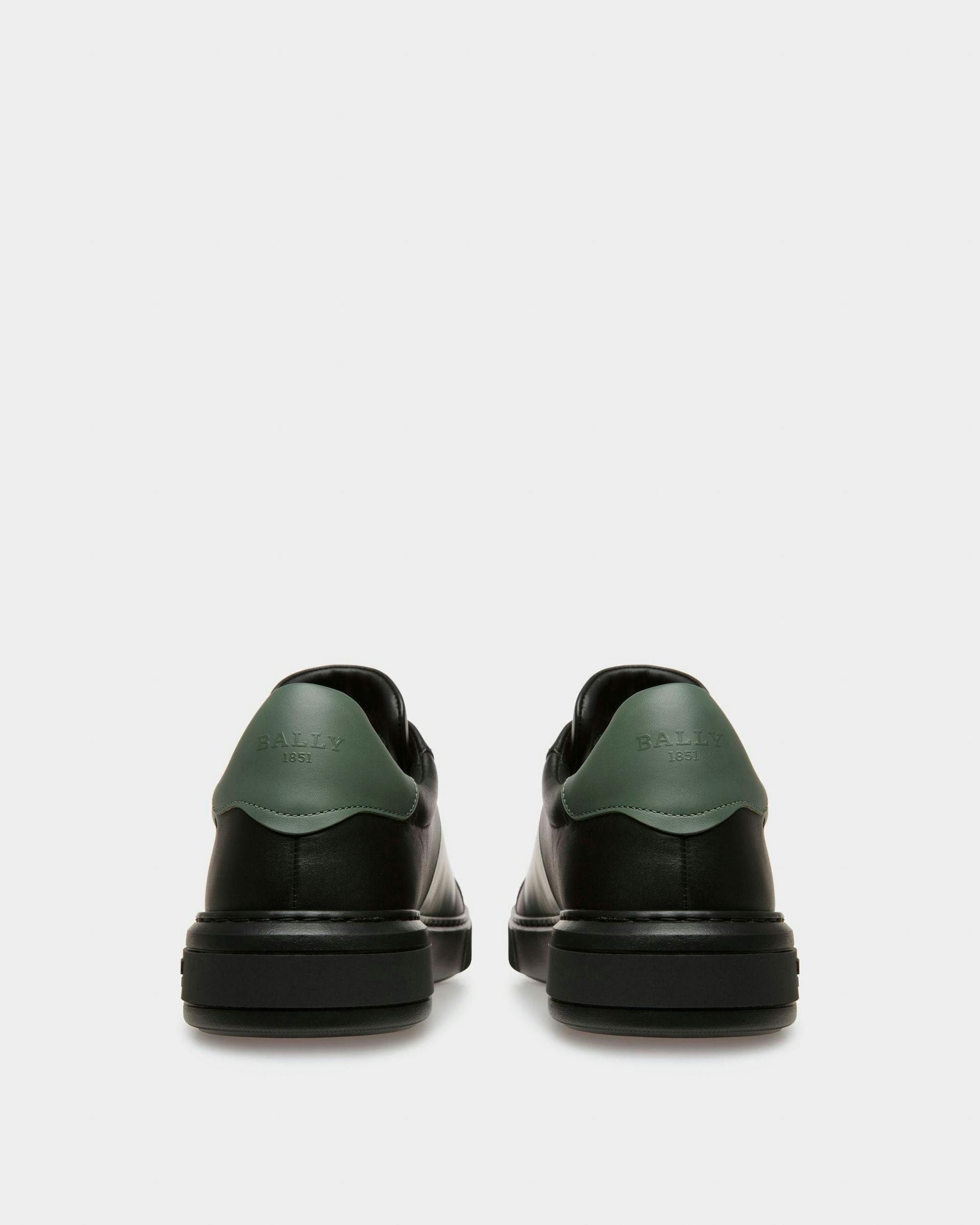 Mitty Sneakers En Cuir Noir Et Vert - Homme - Bally - 04