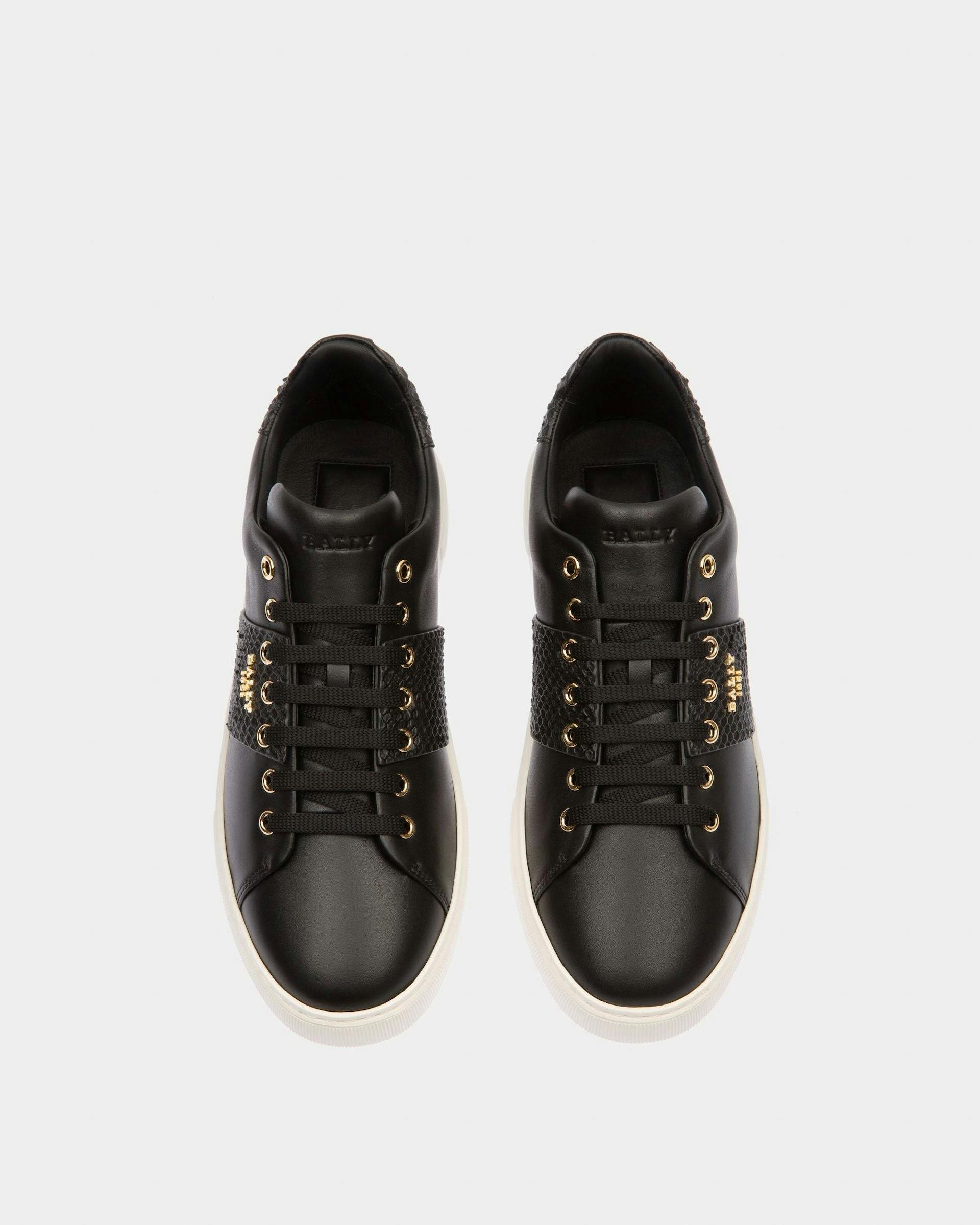 Mattye Leather Sneakers In Black - Men's - Bally - 02