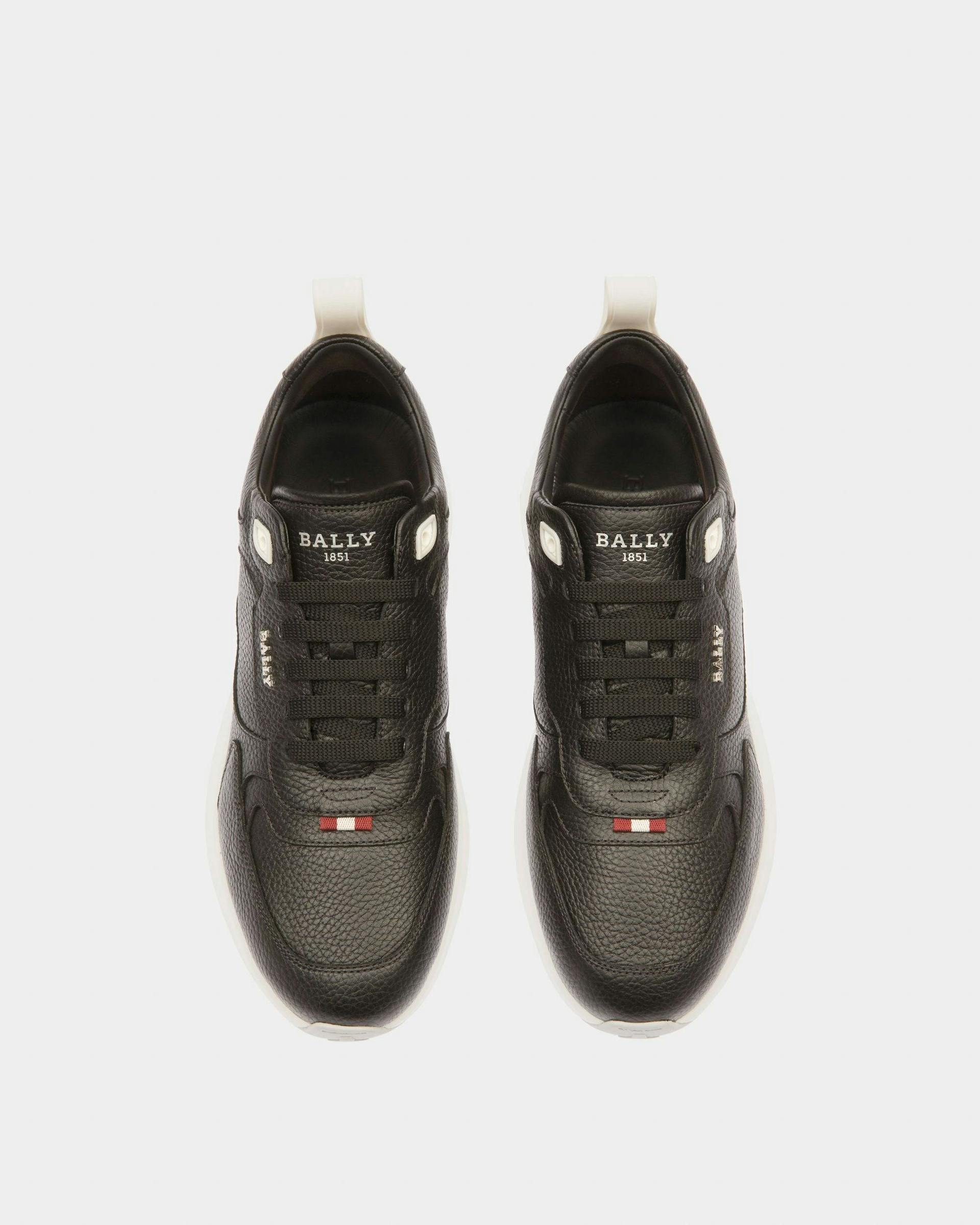 Dave Leather Sneakers In Black - Men's - Bally - 03