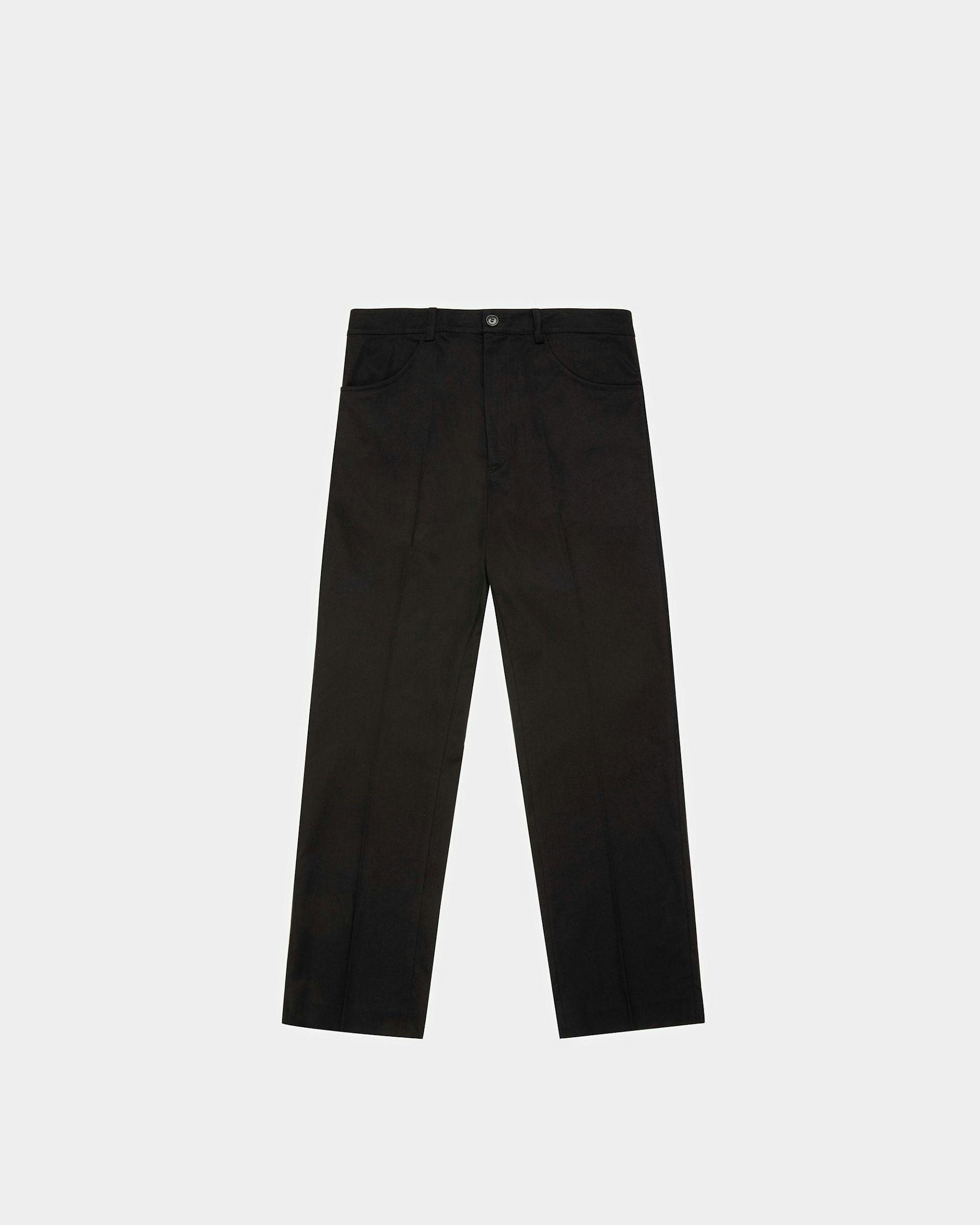 Cotton Mix Trousers In Black - Men's - Bally - 01