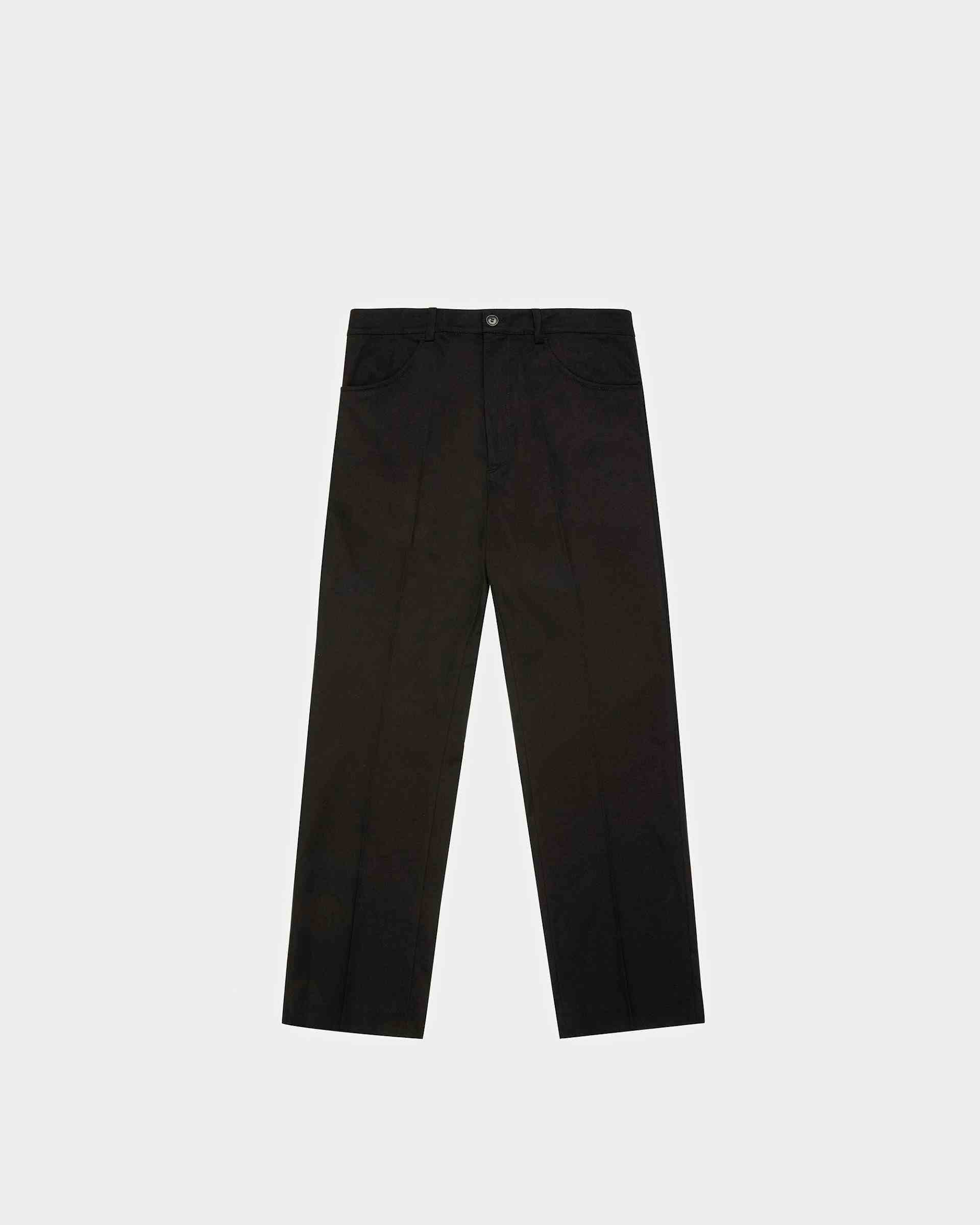 Pantalon En Coton Mélangé Noir - Homme - Bally