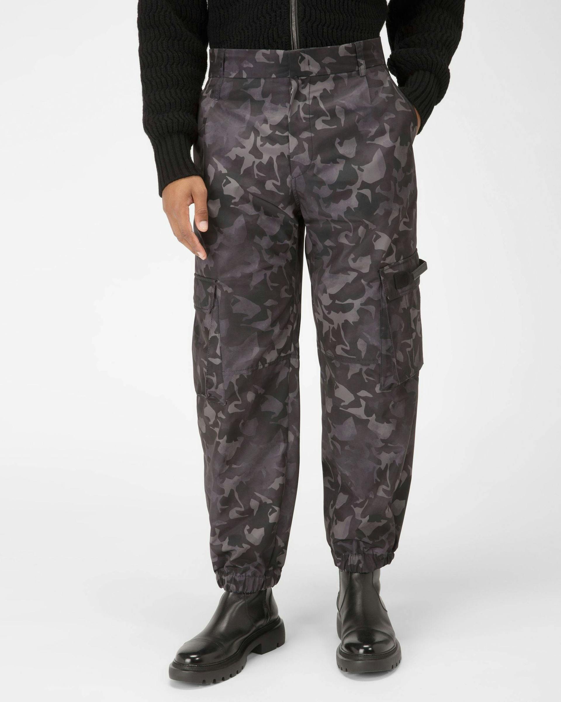 Recycled Polyster Trousers In Black - Men's - Bally - 01