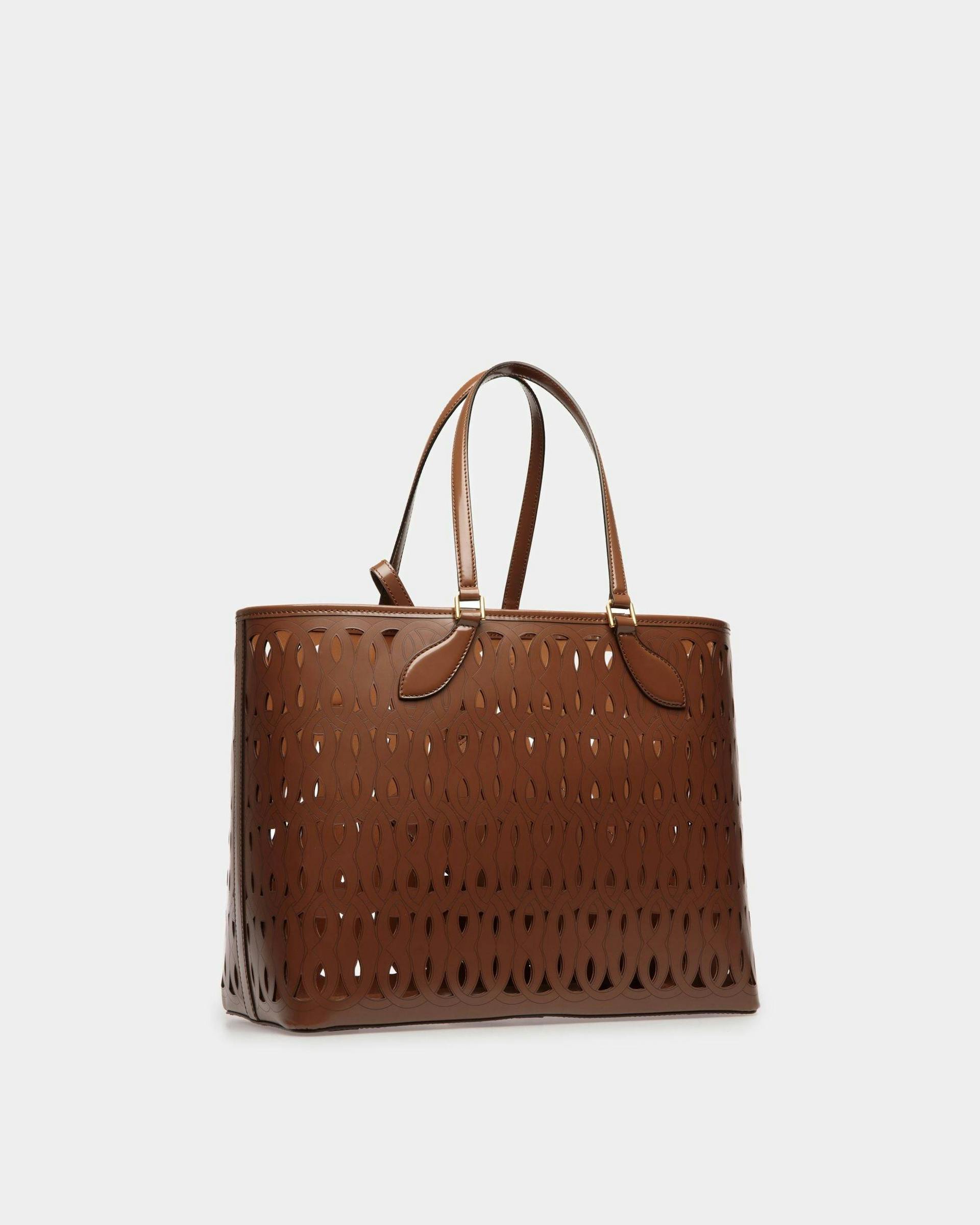 Lago Tote Bag In Brown Leather - Women's - Bally - 03