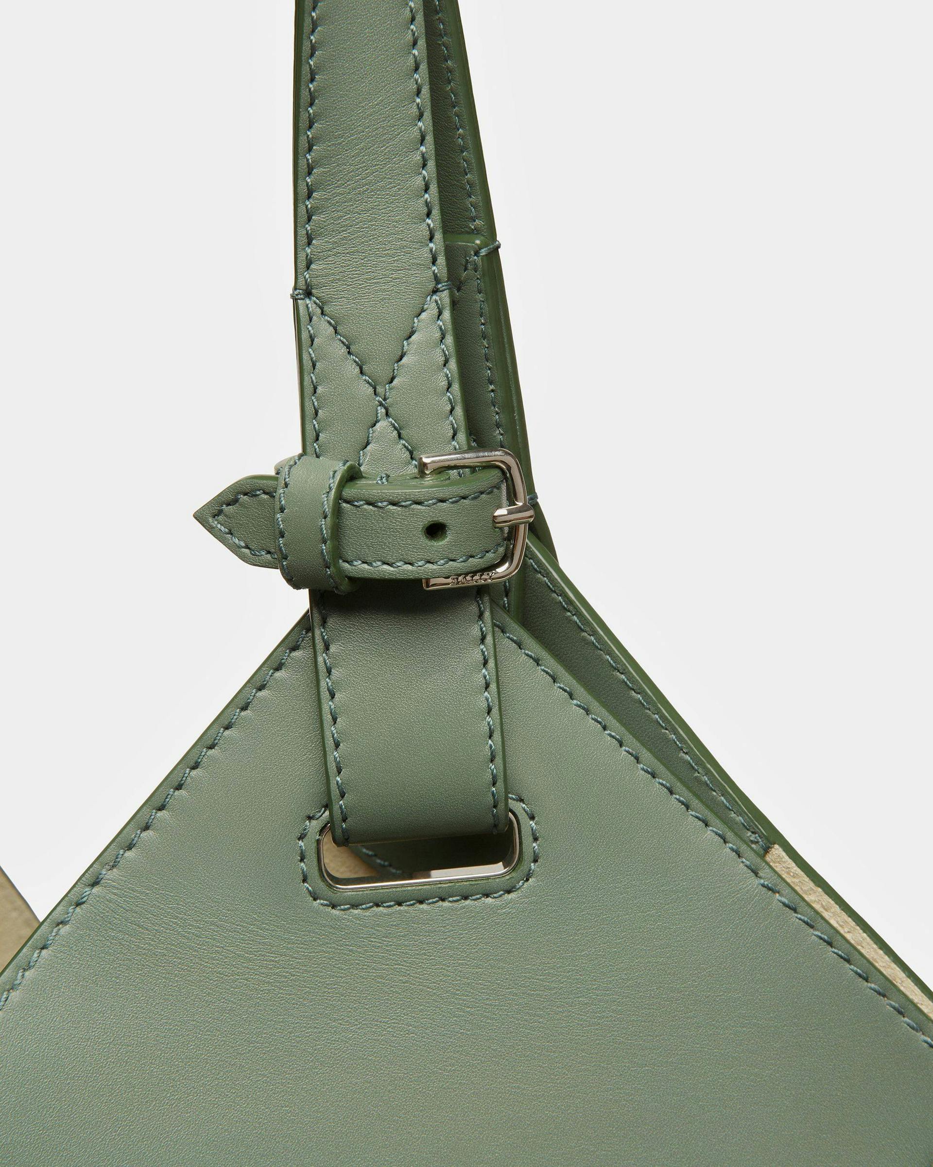 Ahria Leather Tote In Sage - Women's - Bally - 05