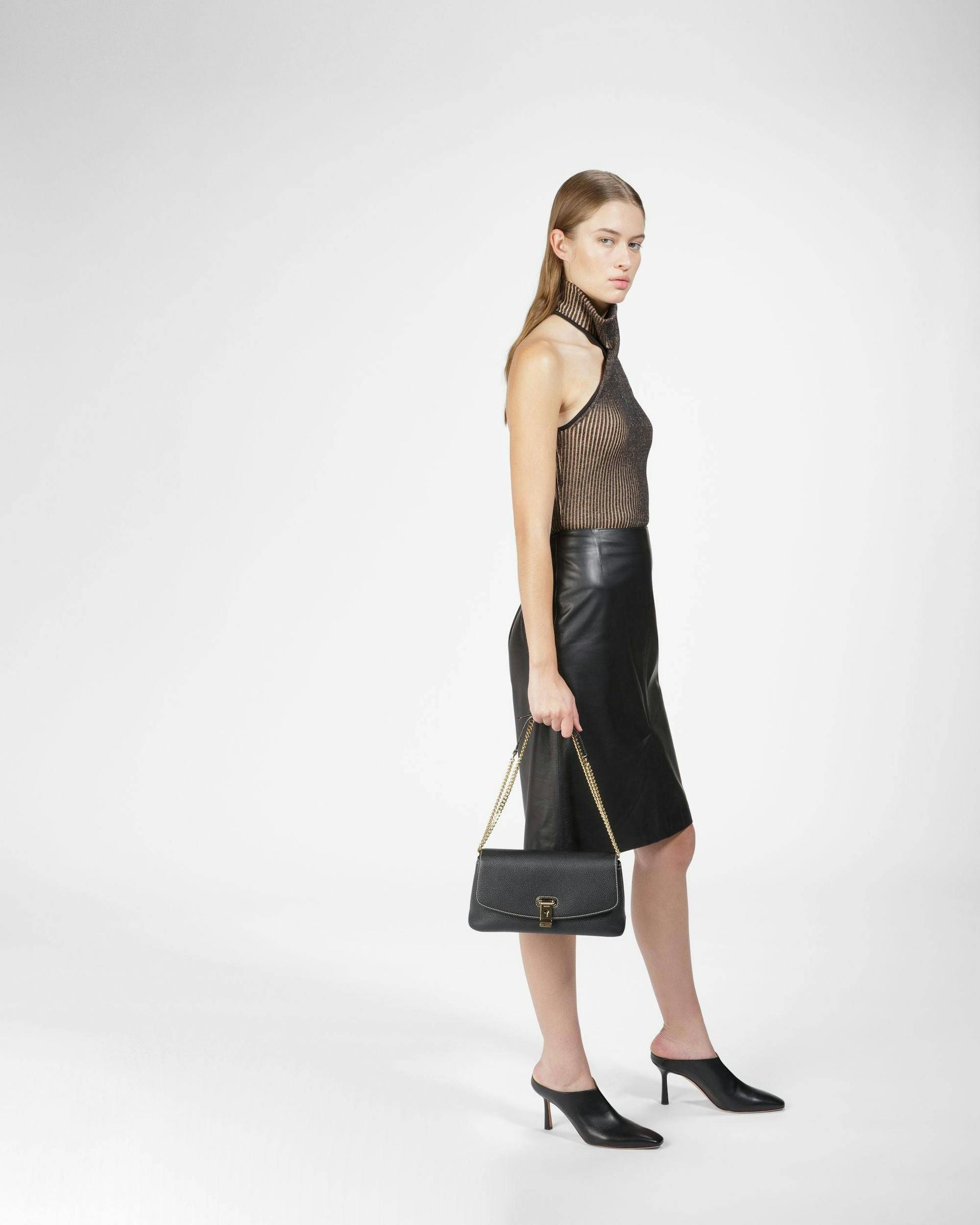 Leena Leather Minibag In Black - Women's - Bally - 10