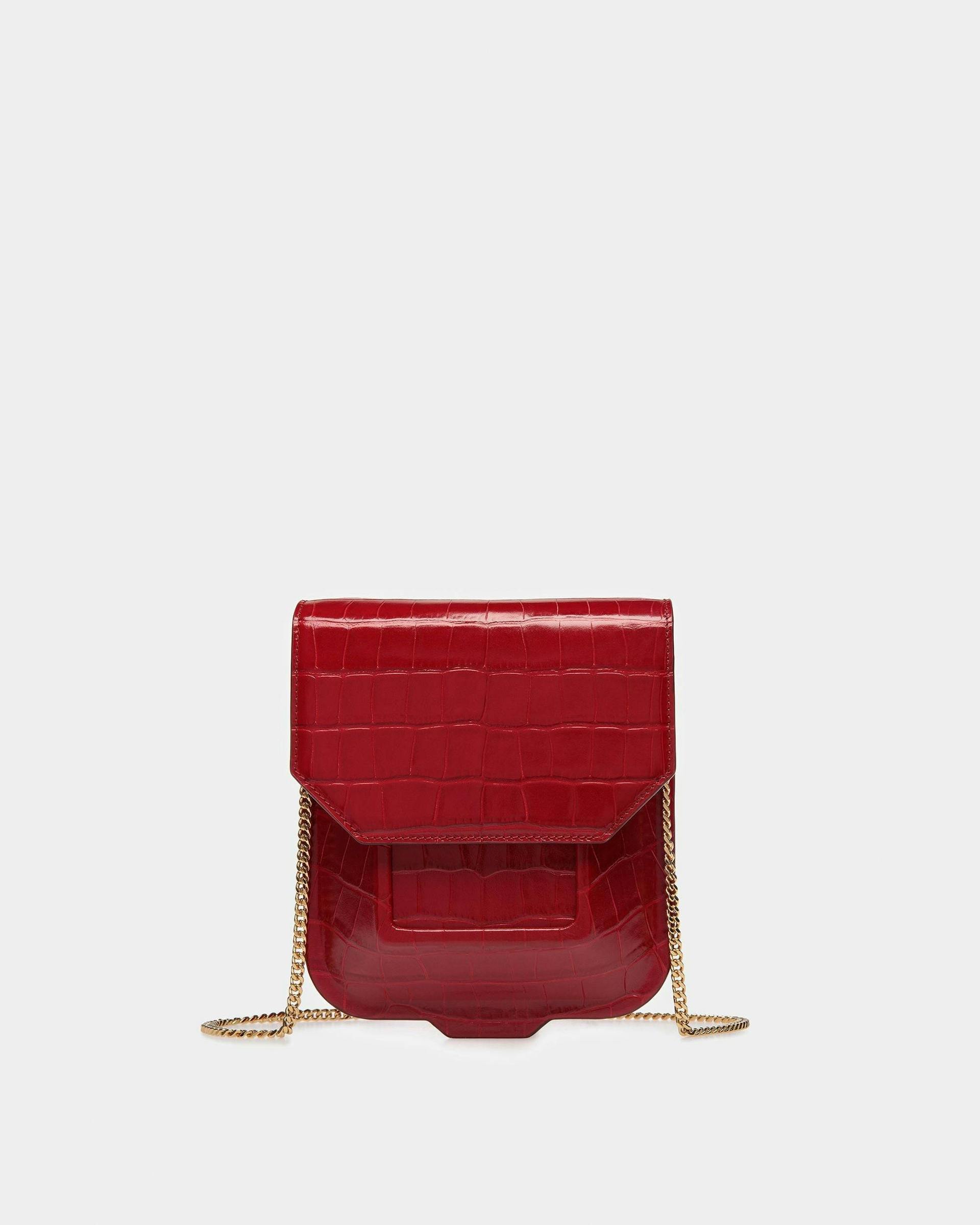 To Go Minibag In Crocodile Embossed Leather - Women's - Bally - 06