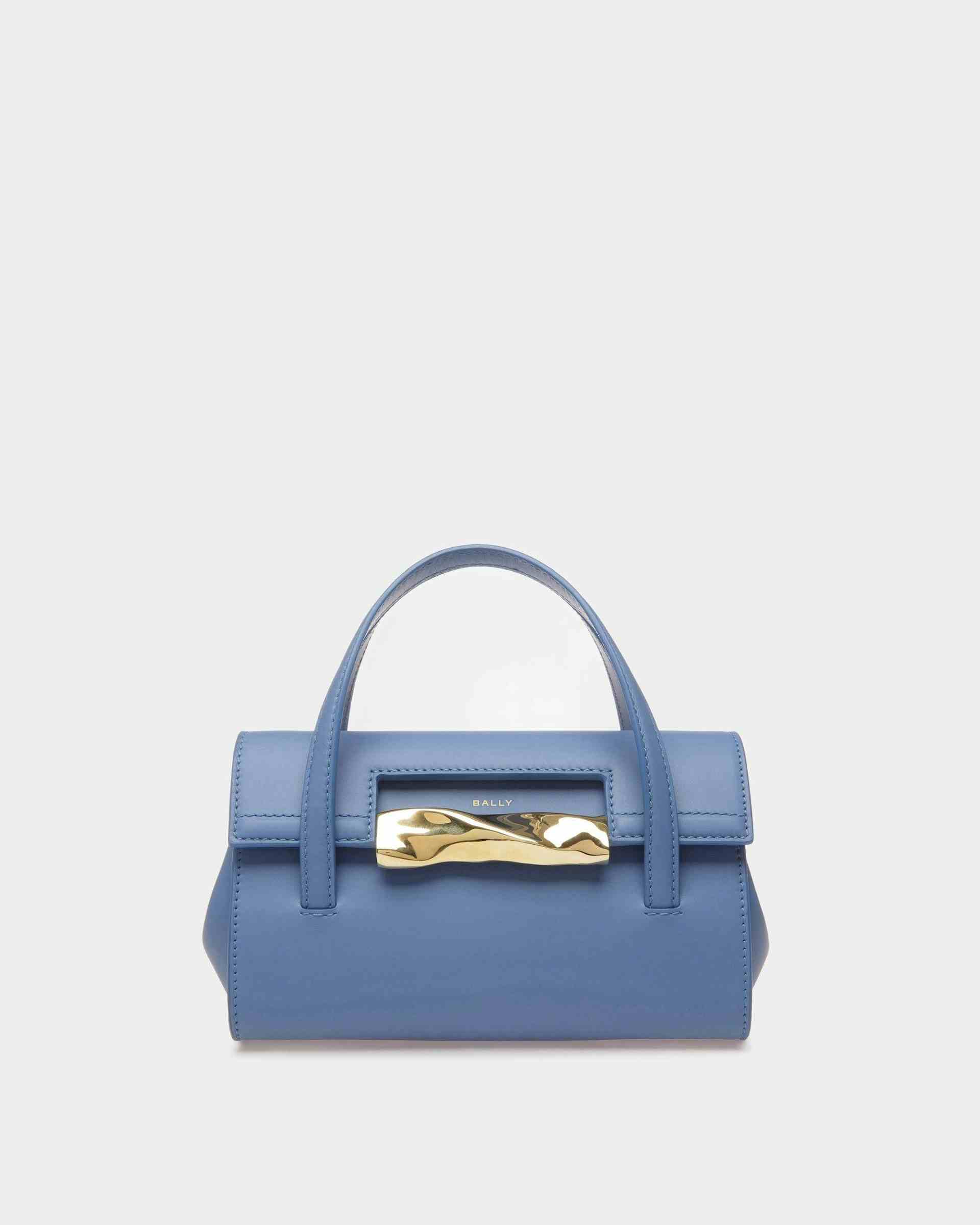 Mini-sac Baroque En cuir couleur Blue Kiss - Femme - Bally