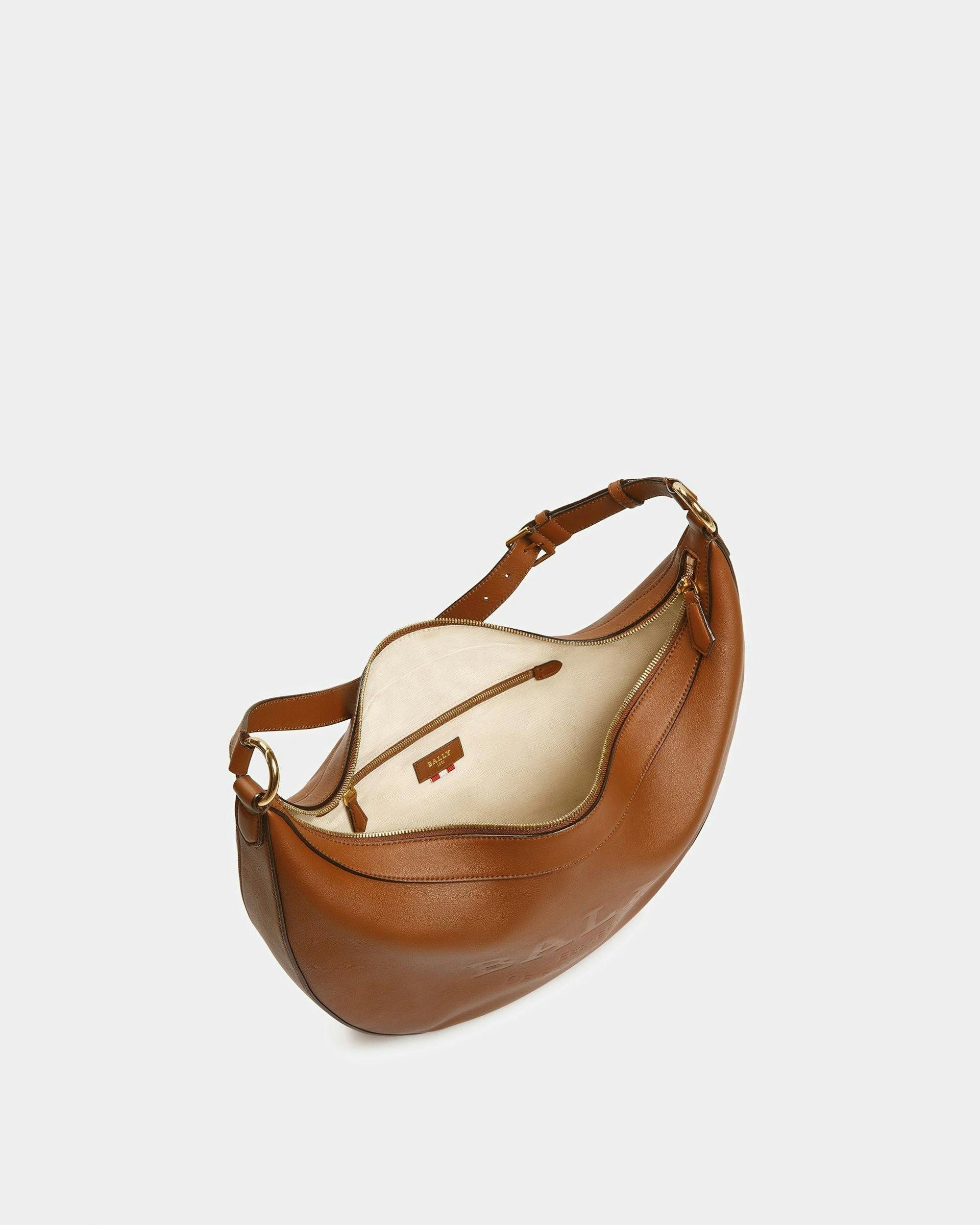 Charo Leather Shoulder Bag In Brown - Women's - Bally - 04