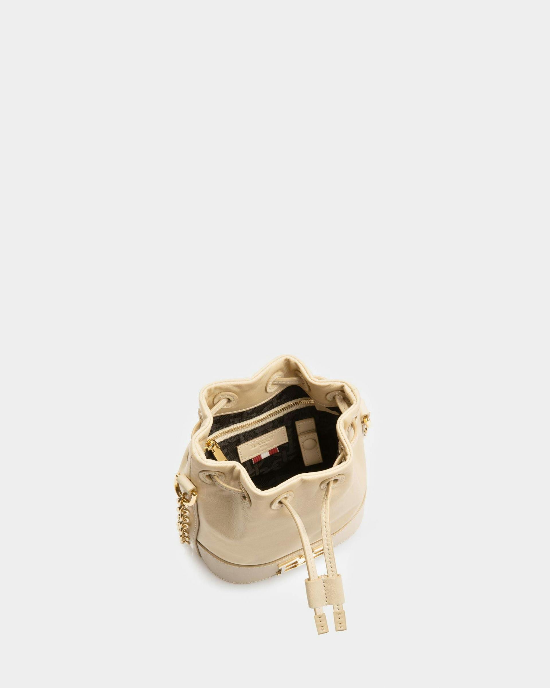 Eoh Small Nylon Bucket Bag In Light Beige - Women's - Bally - 04
