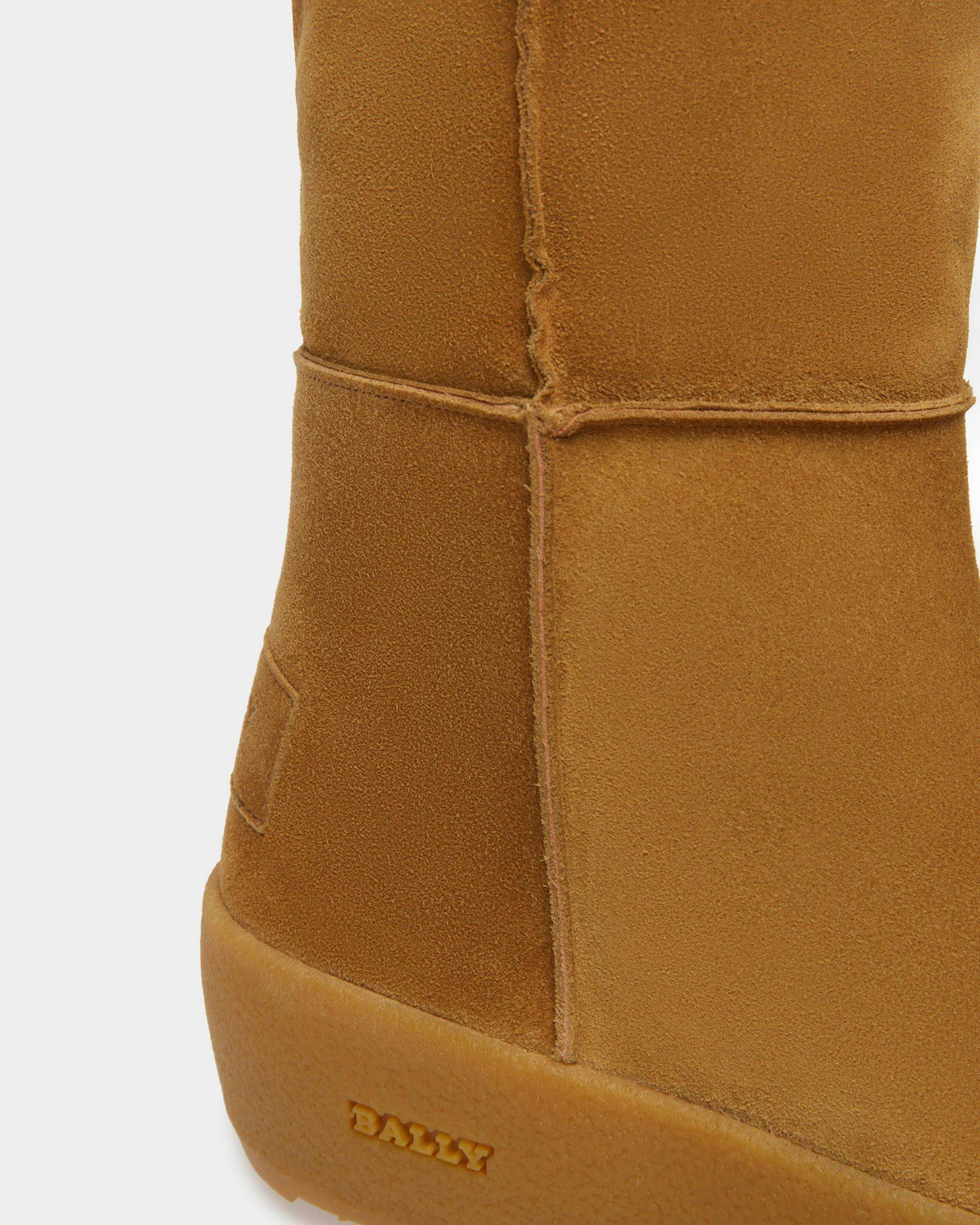Cortina Leather Long Boots In Camel - Women's - Bally - 06