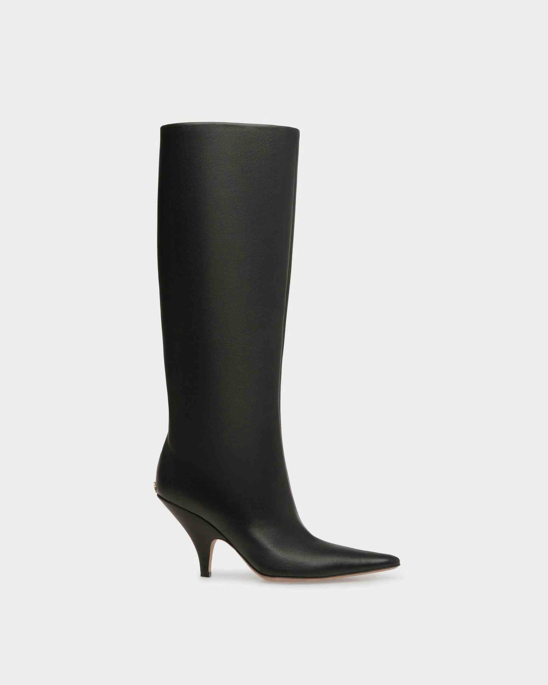 Katy Long Boots In Black Leather - Women's - Bally