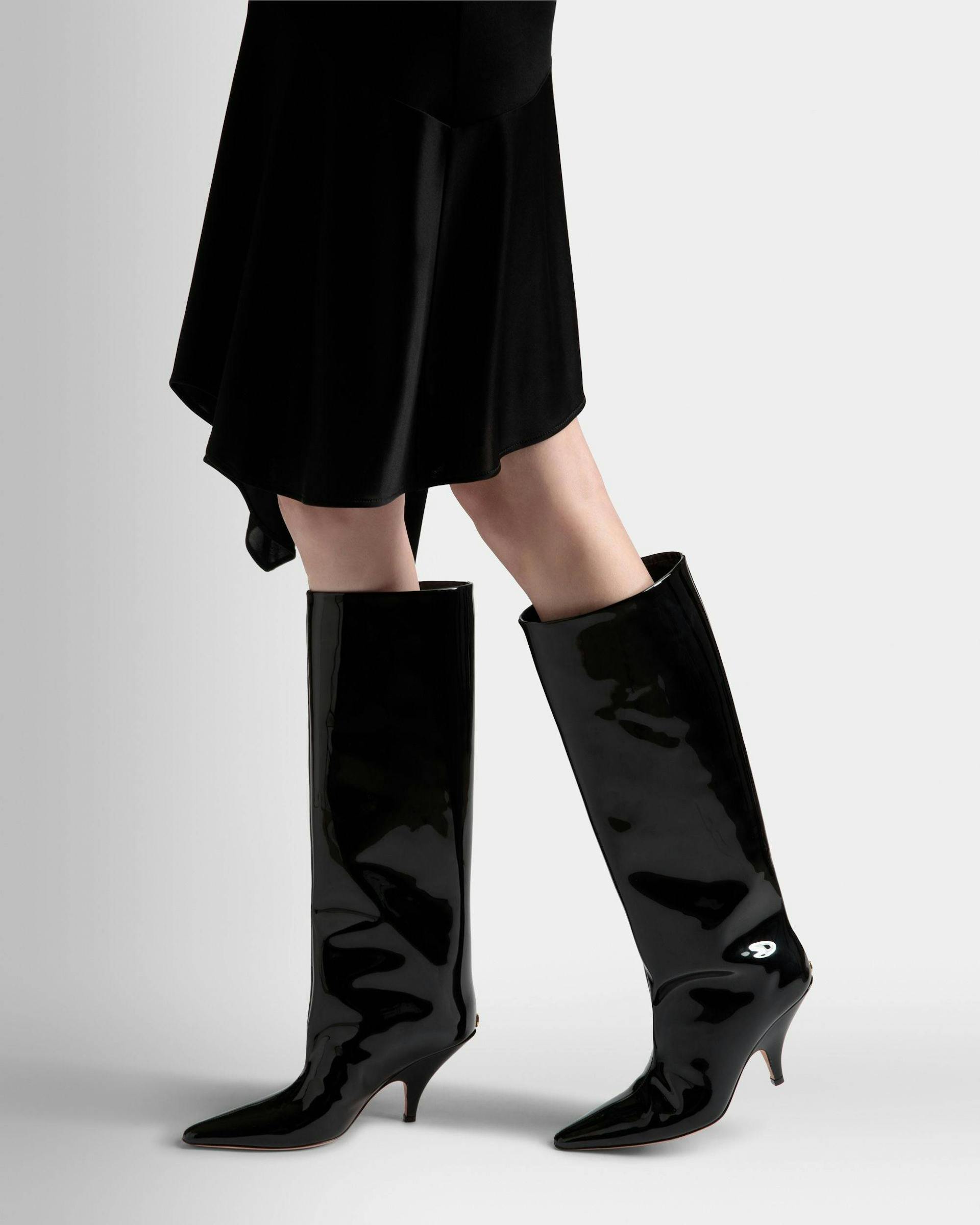 Katy Long Boots In Black Leather - Women's - Bally - 02