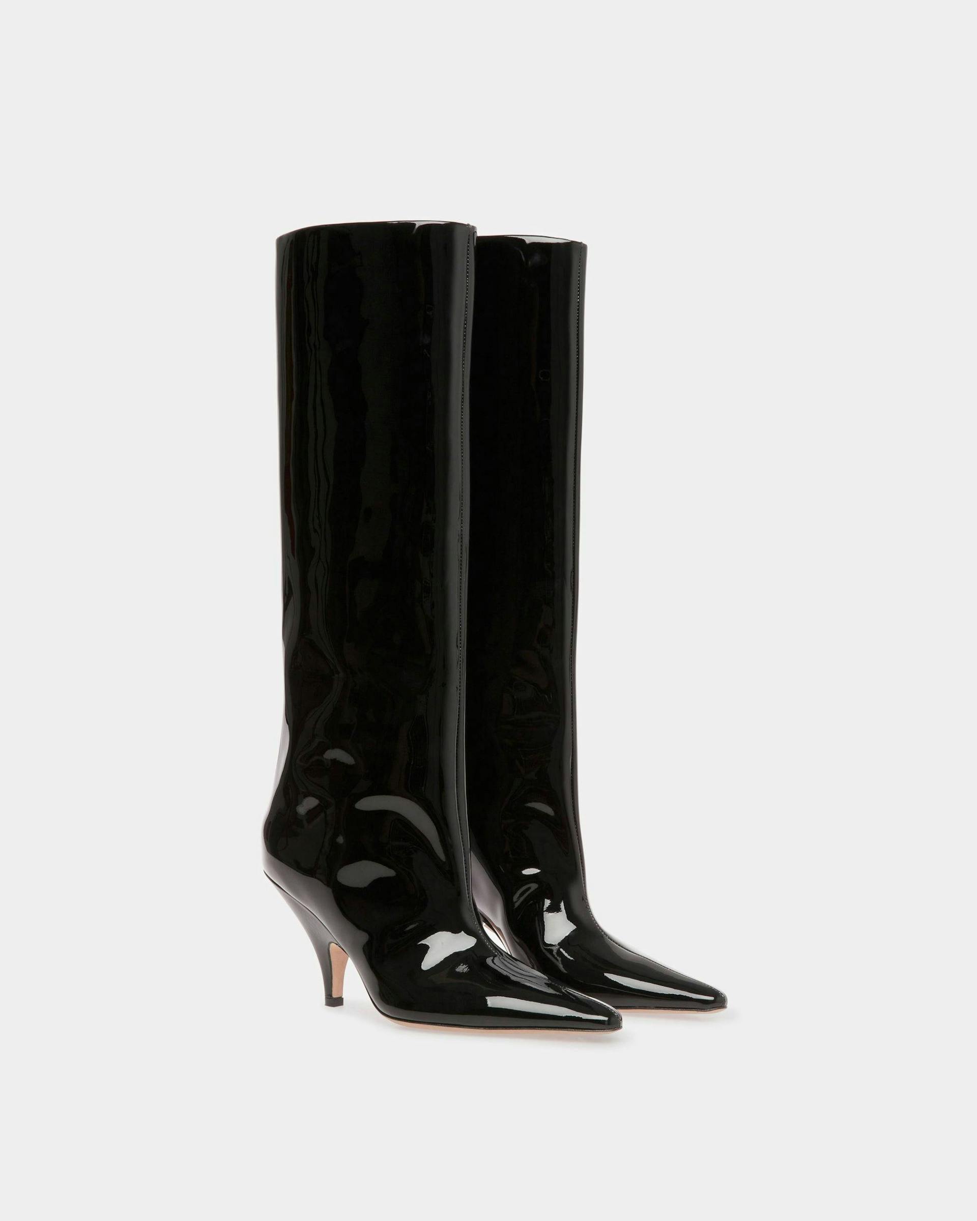 Katy Long Boots In Black Leather - Women's - Bally - 03