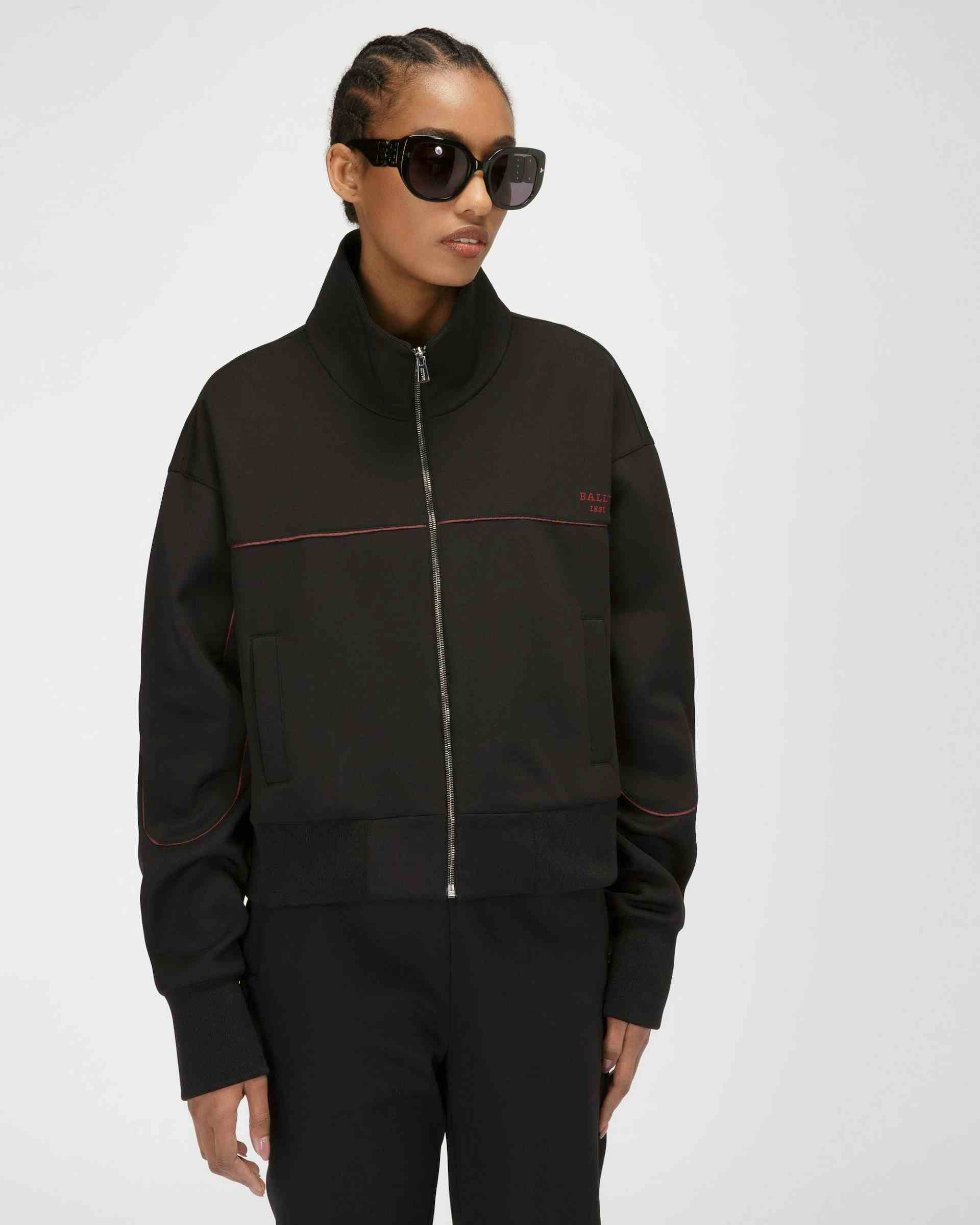 Polyester Mix Sweatshirt In Black - Women's - Bally