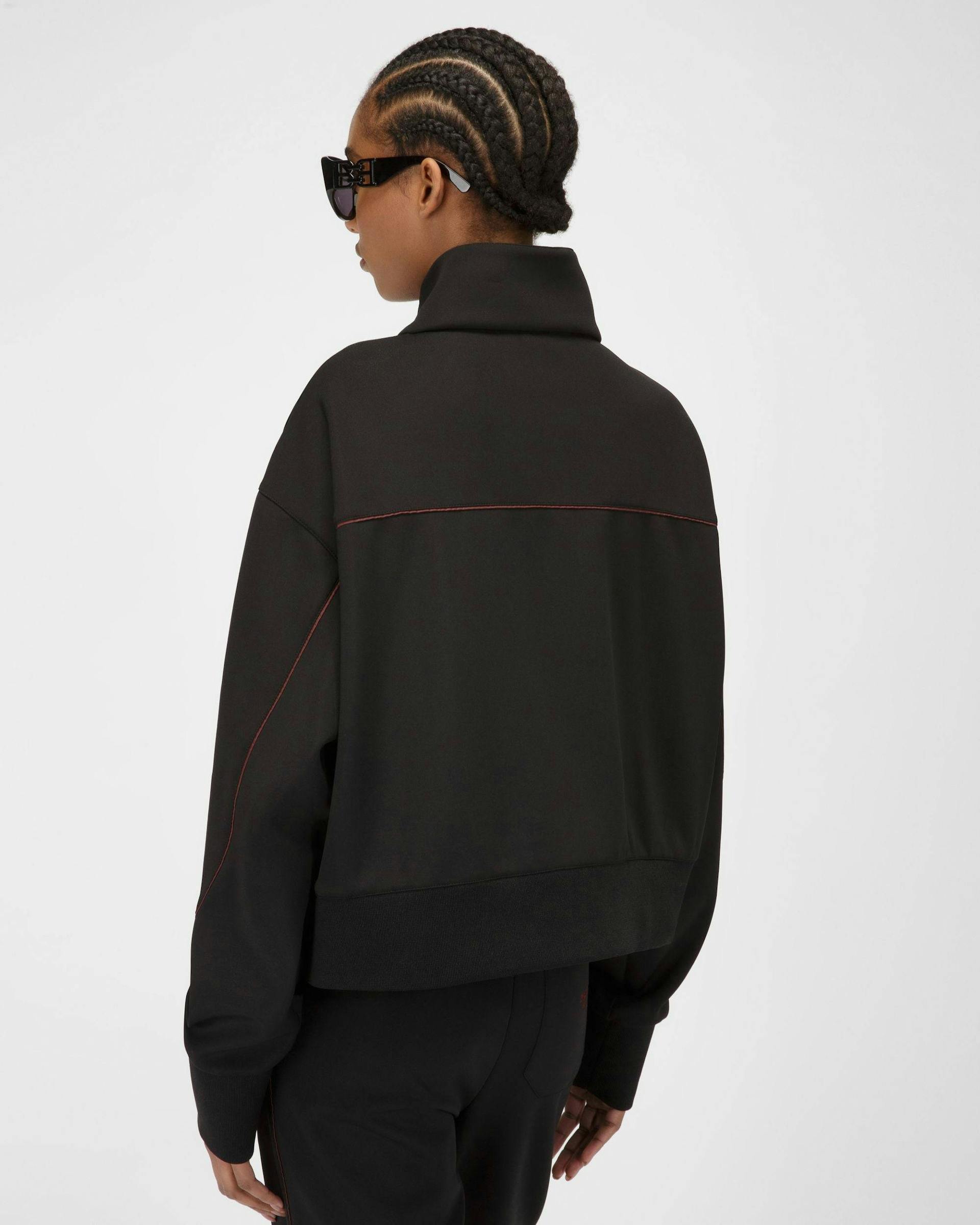 Polyester Mix Sweatshirt In Black - Women's - Bally - 03