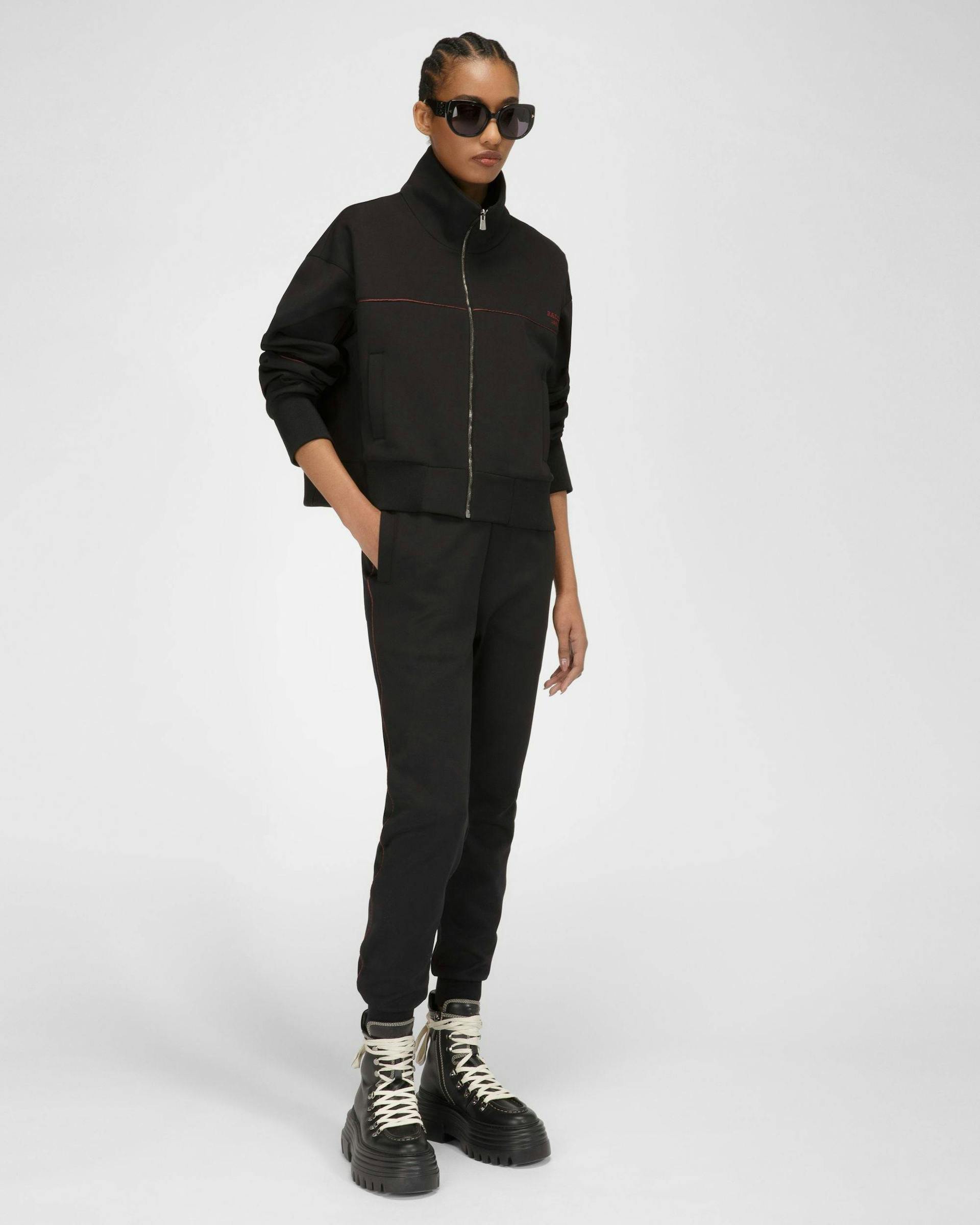 Polyester Mix Sweatpants In Black - Women's - Bally - 05