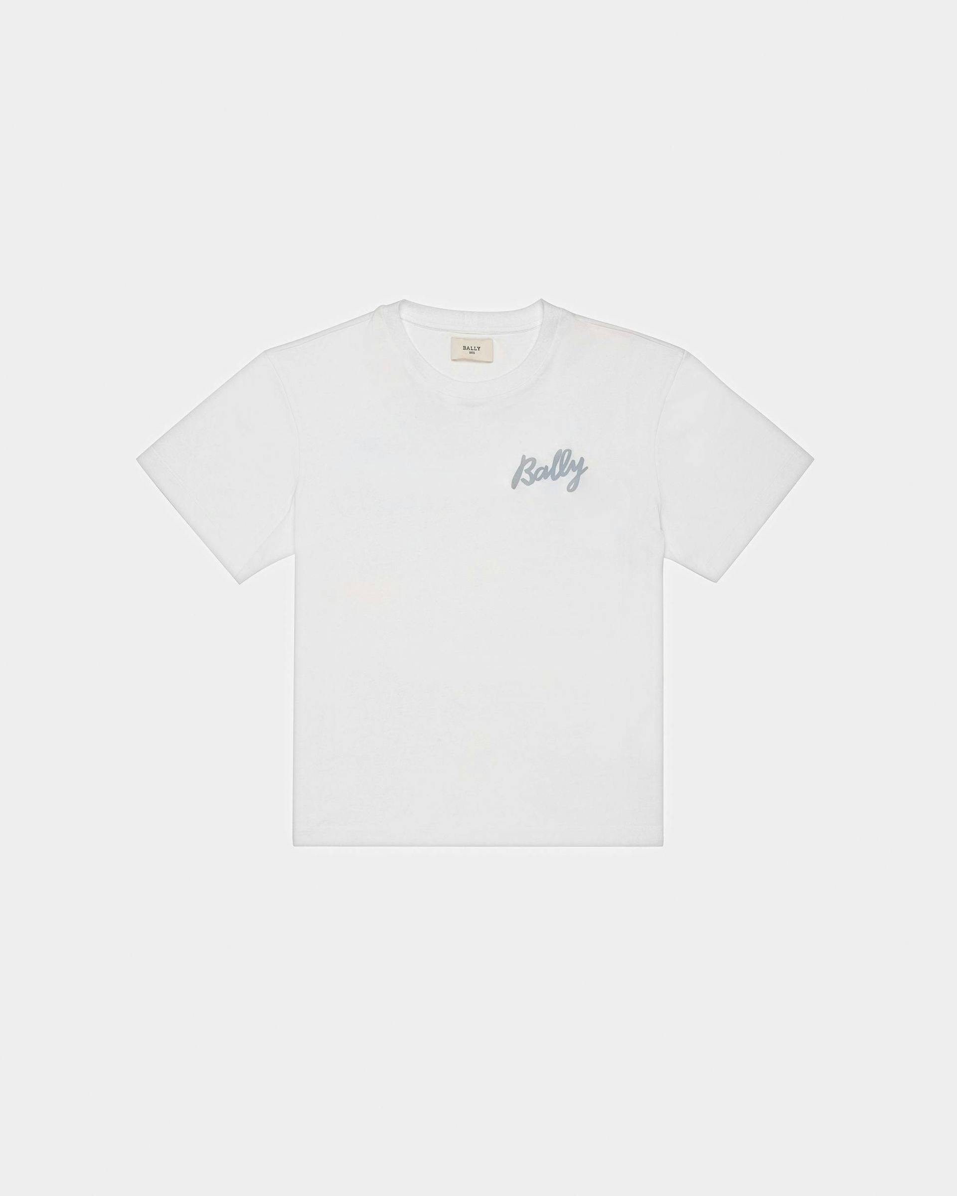 Cotton T-Shirt In White - Women's - Bally - 01