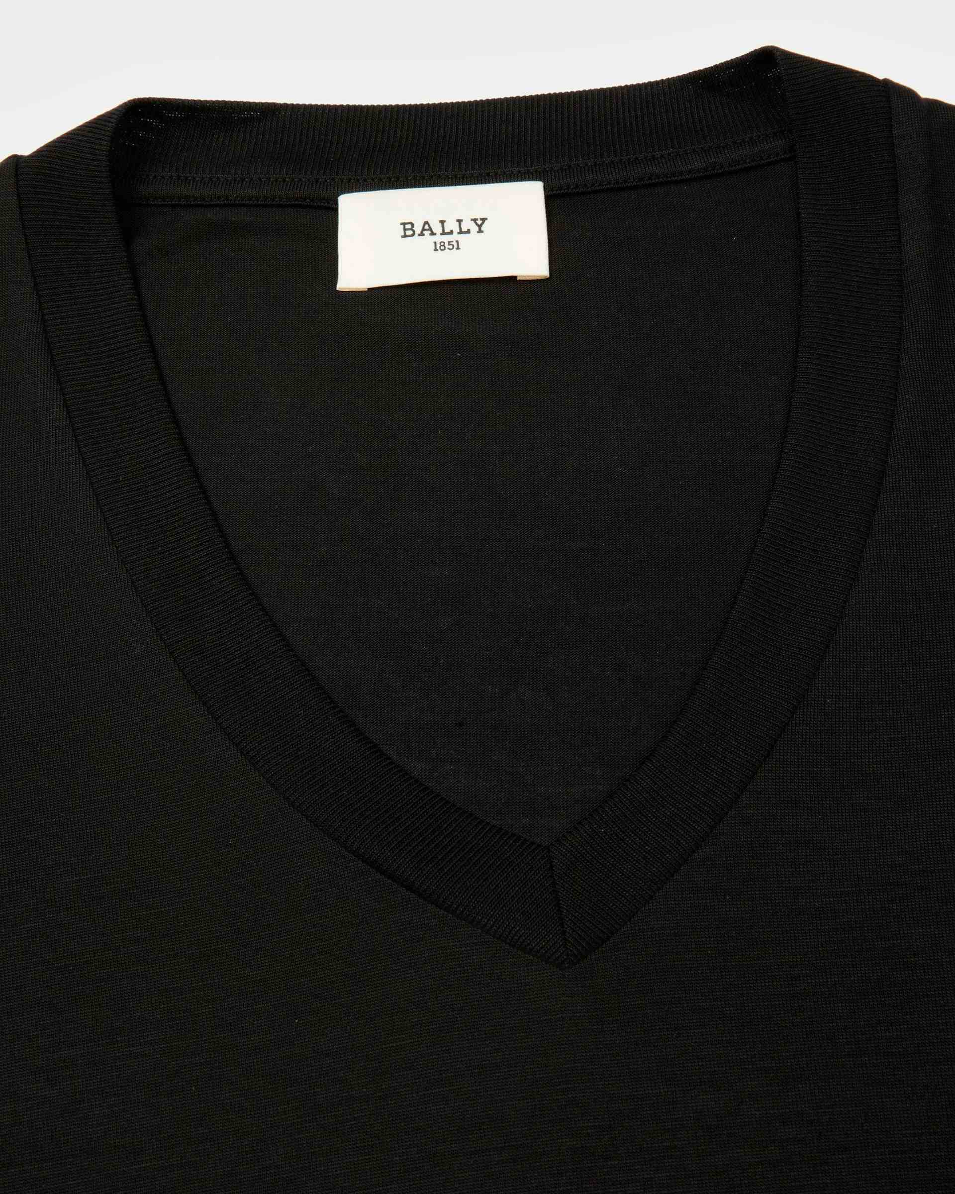 Lyocell T-Shirt In Black - Women's - Bally