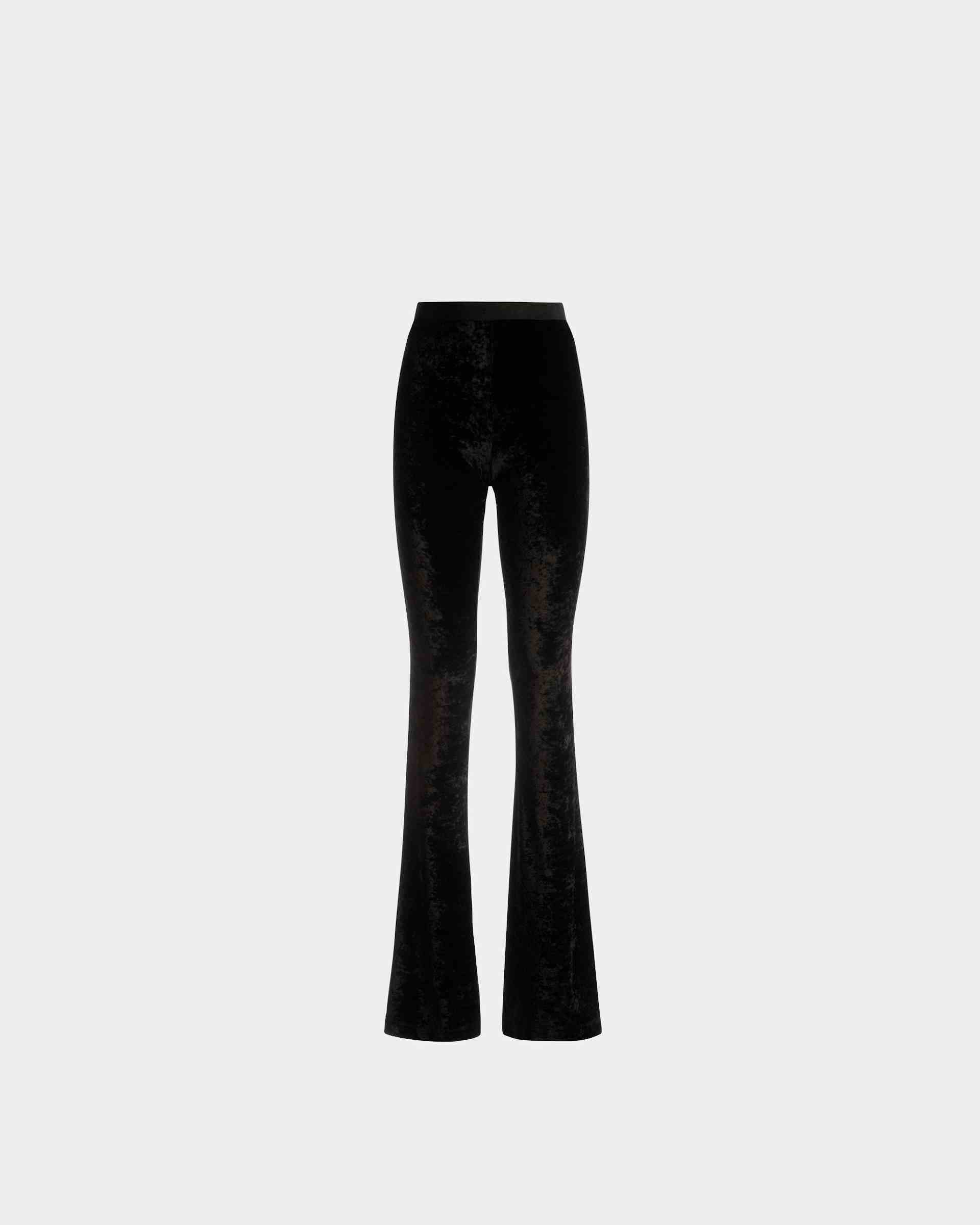 Flared Pants In Black Velvet - Women's - Bally