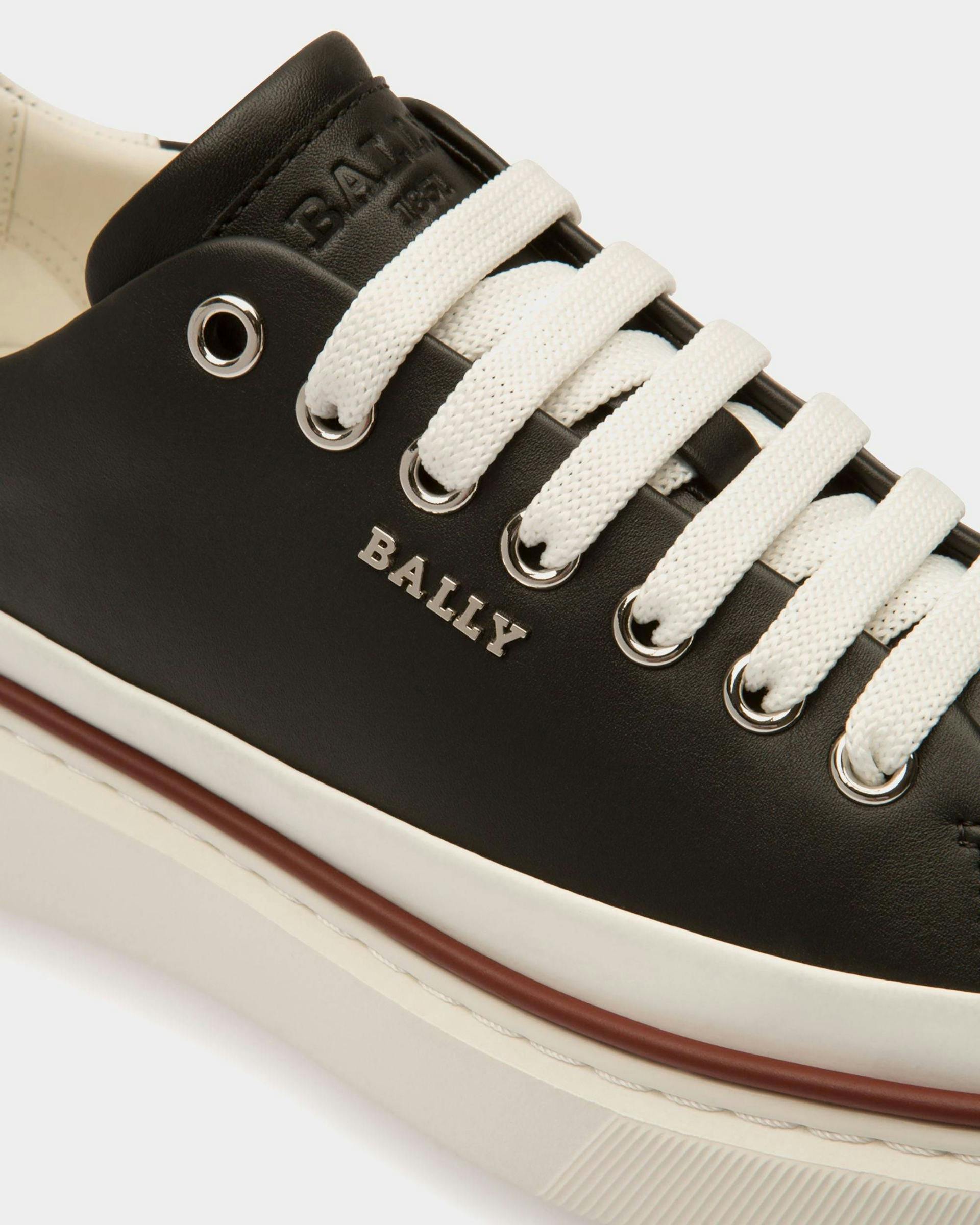 Maily Leather Sneakers In Black - Women's - Bally - 04