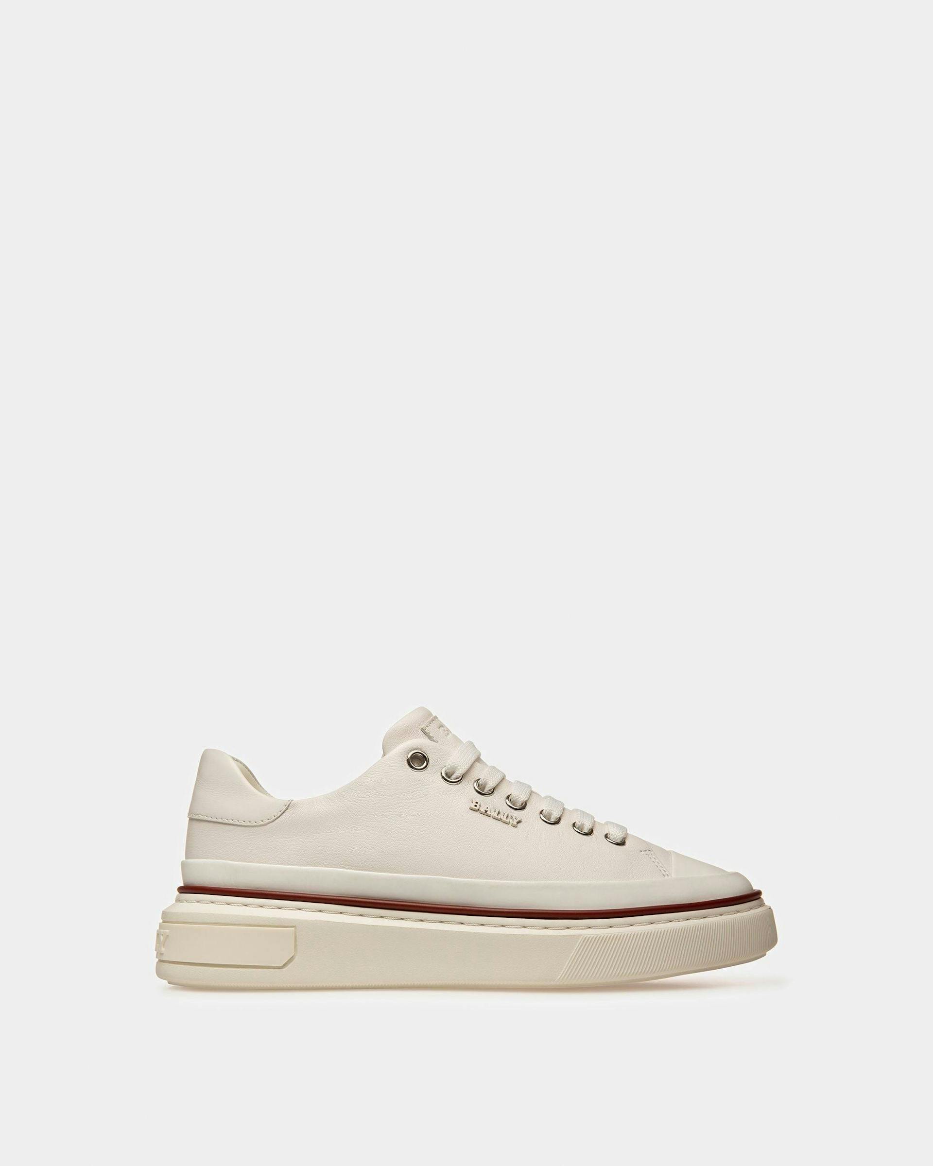 Maily Leather Sneakers In White - Women's - Bally - 01