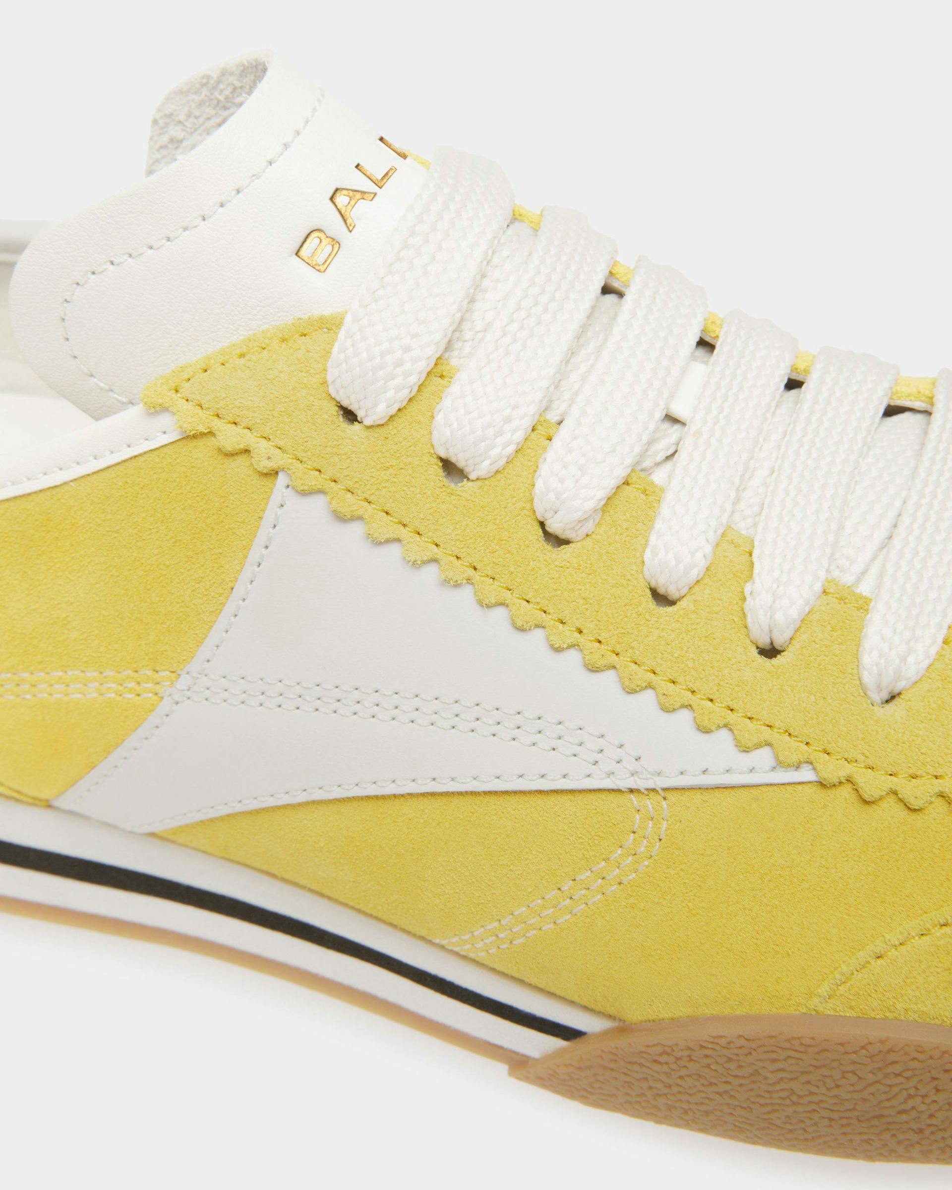 Sussex Sneakers In Yellow And White Leather - Women's - Bally - 06