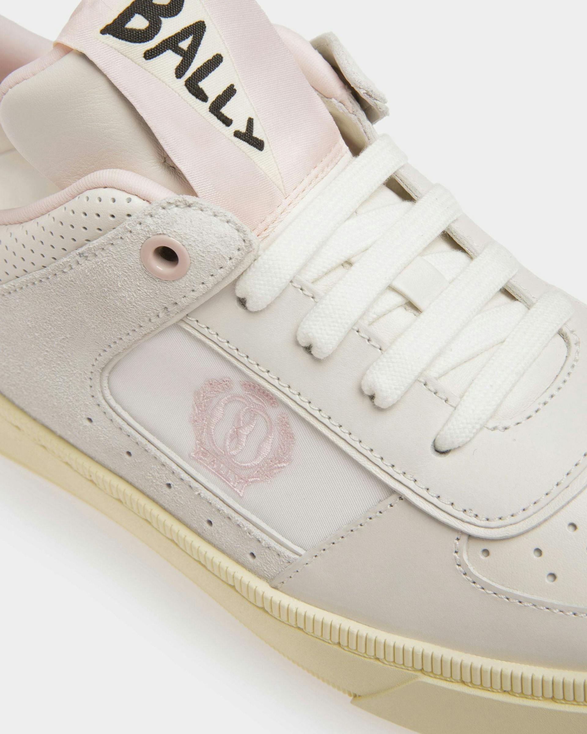 Women's Raise Sneakers In White And Pink Leather | Bally | Still Life Detail