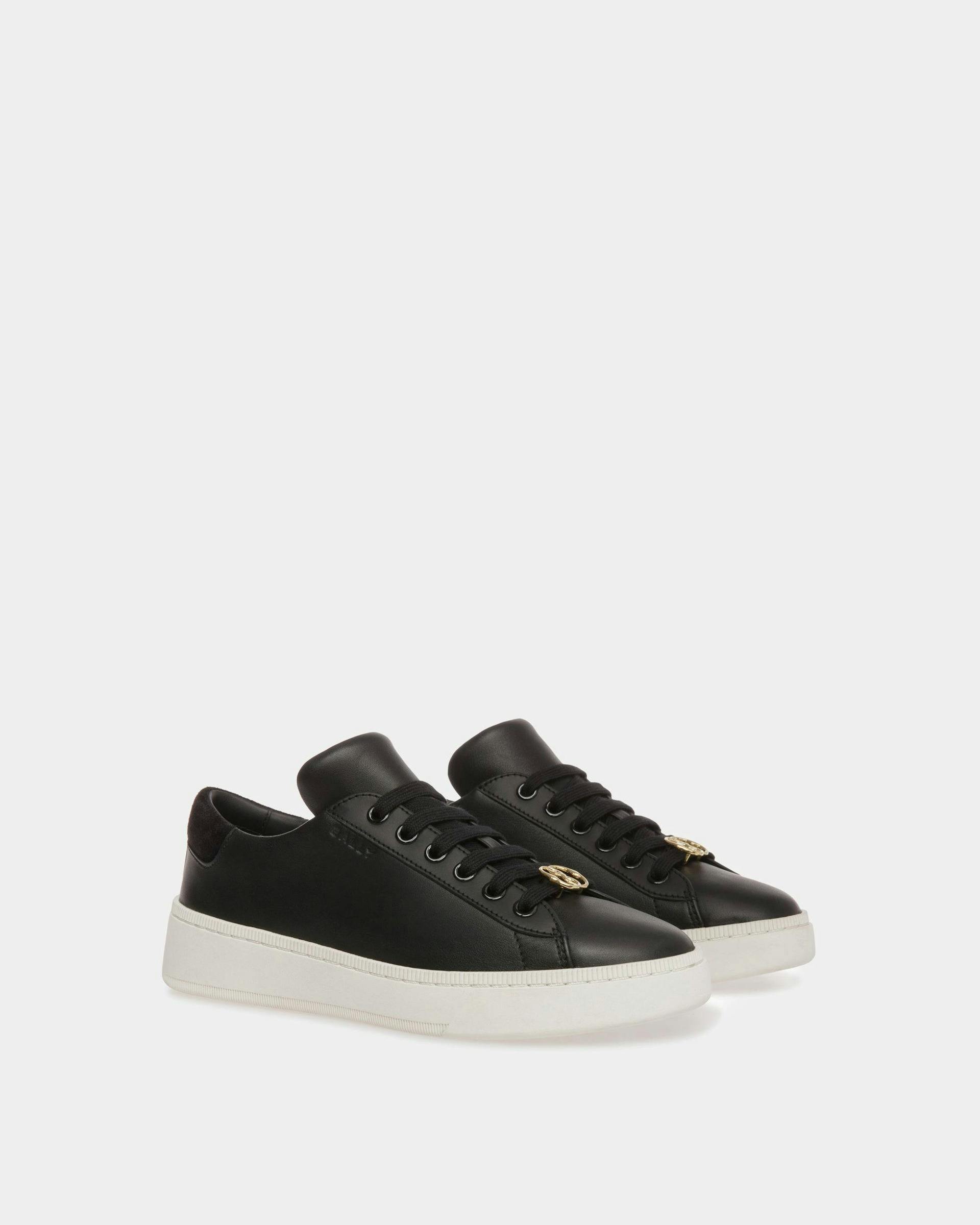 Raise Sneakers In Black And White Leather - Women's - Bally - 03