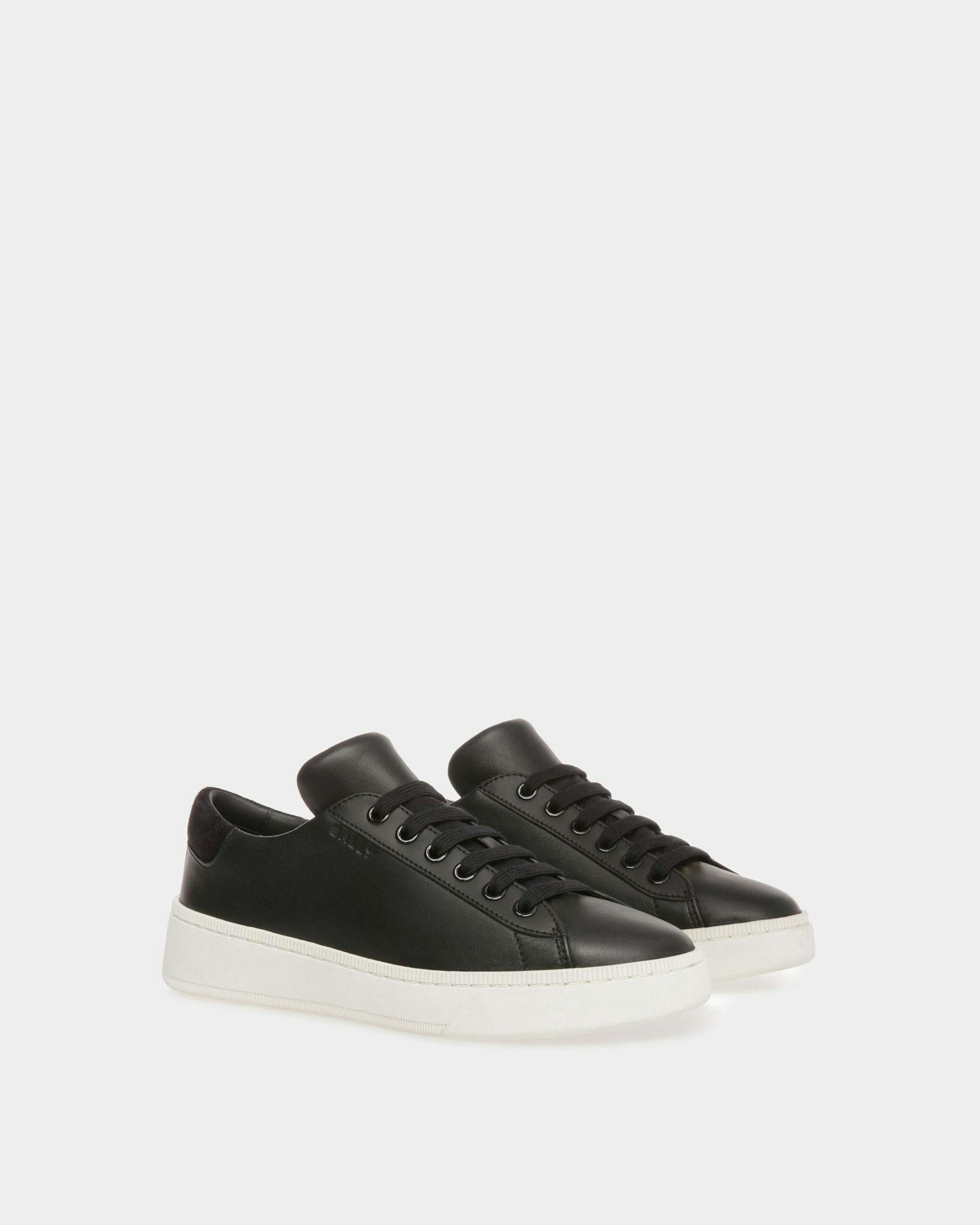Raise Sneakers In Black And White Leather - Women's - Bally - 04
