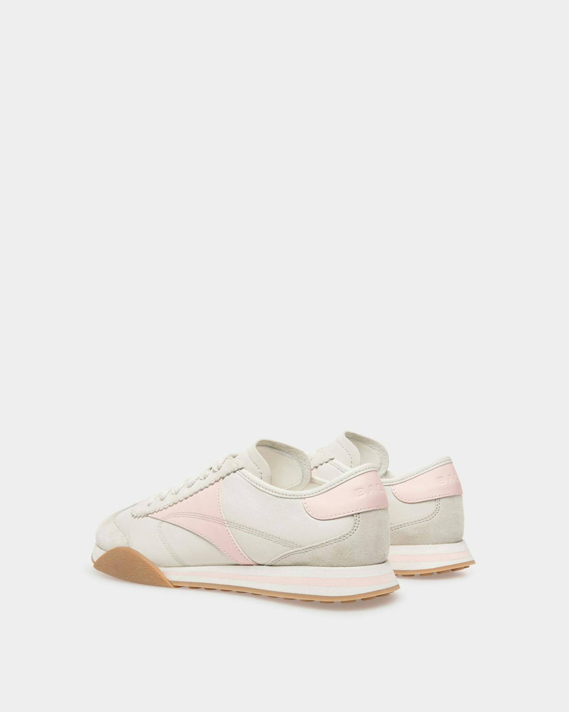 Sneakers Sussex En cuir blanc poussière et rose - Femme - Bally - 03