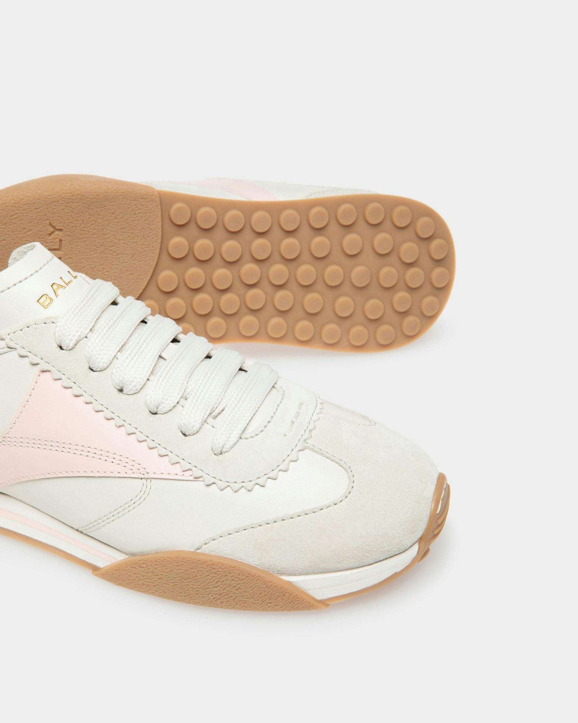 Sneakers Sussex En cuir blanc poussière et rose - Femme - Bally - 04