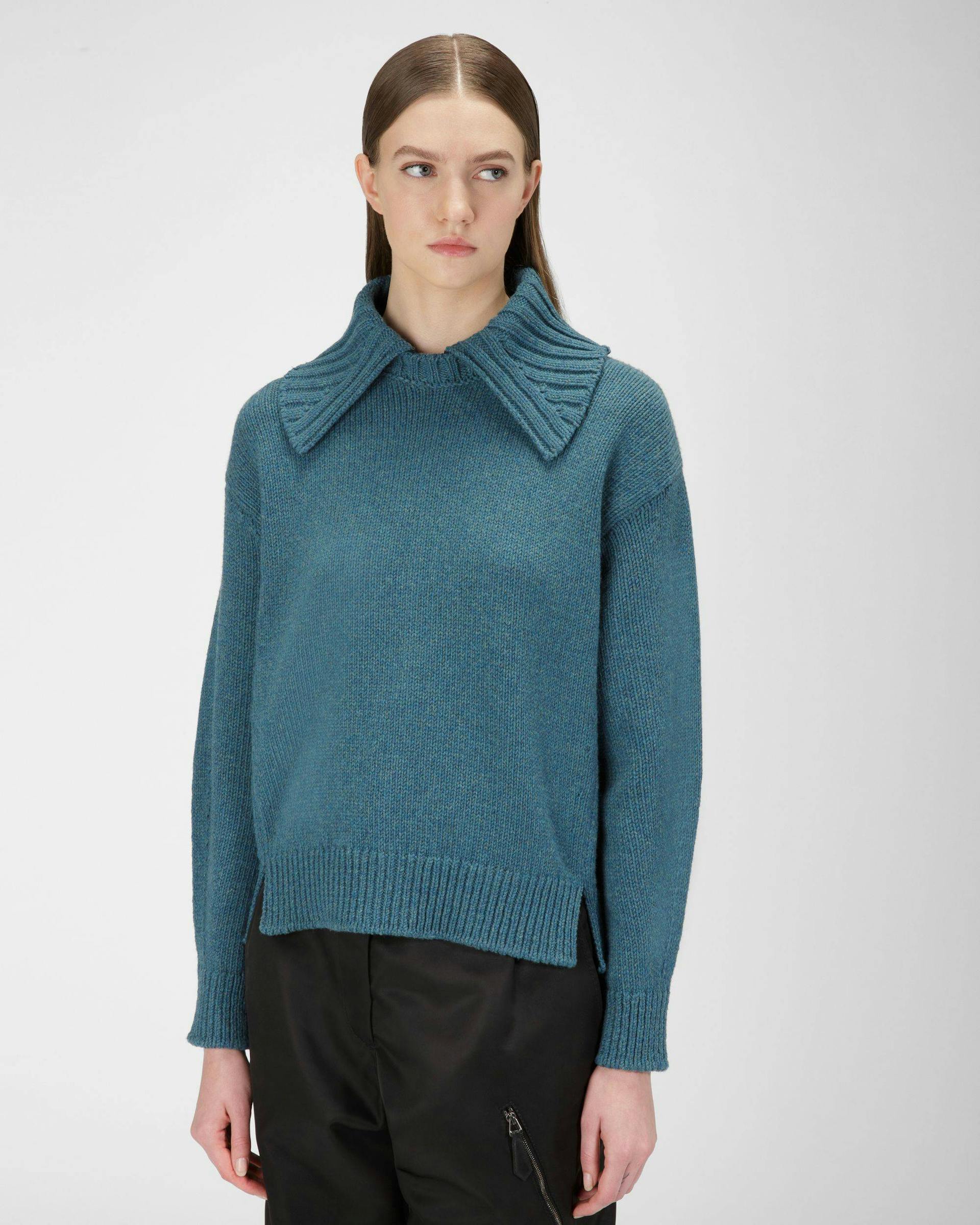 Wool Sweater In Green - Women's - Bally - 01