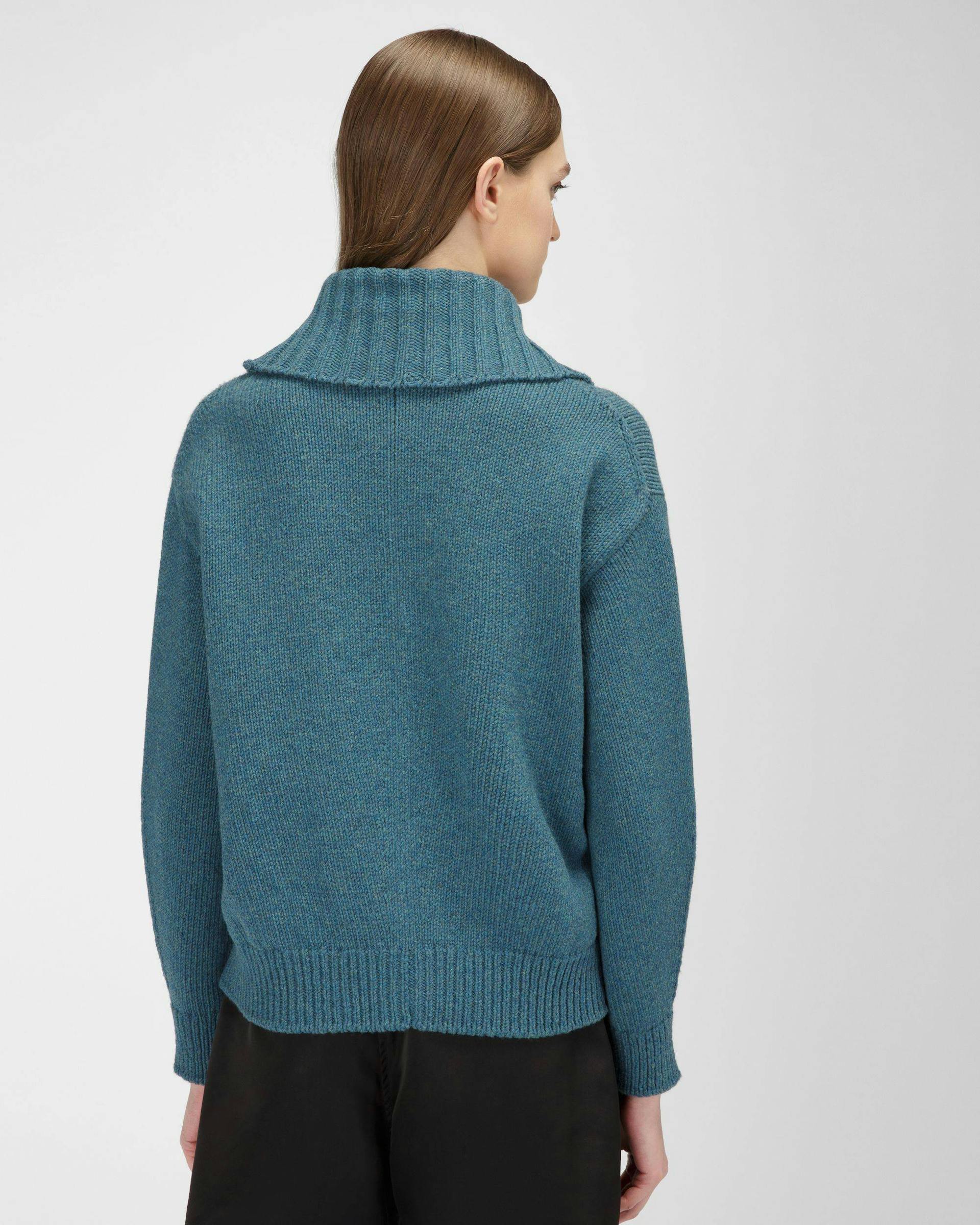 Wool Sweater In Green - Women's - Bally - 03