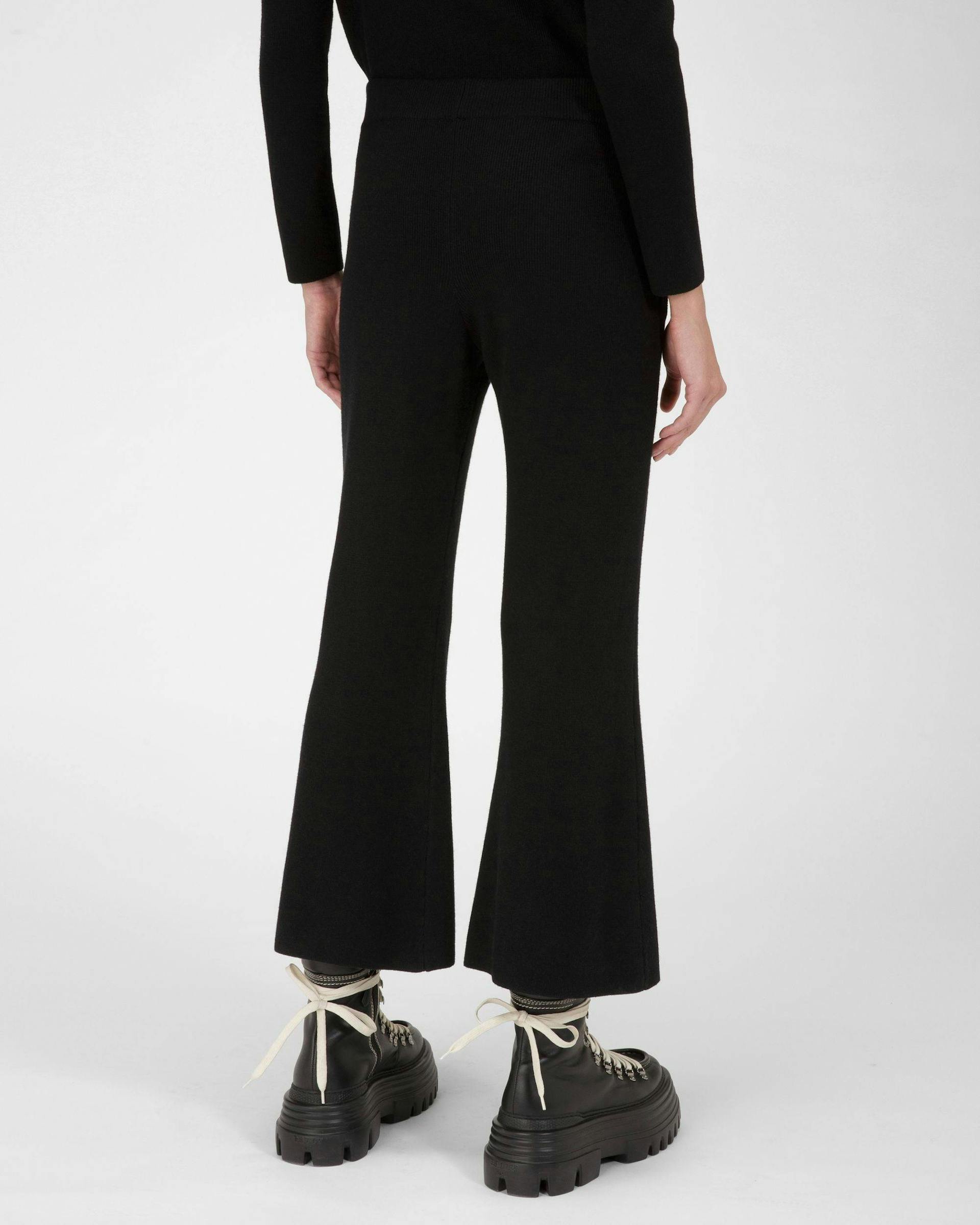 Wool And Silk Trousers In Black - Women's - Bally - 03