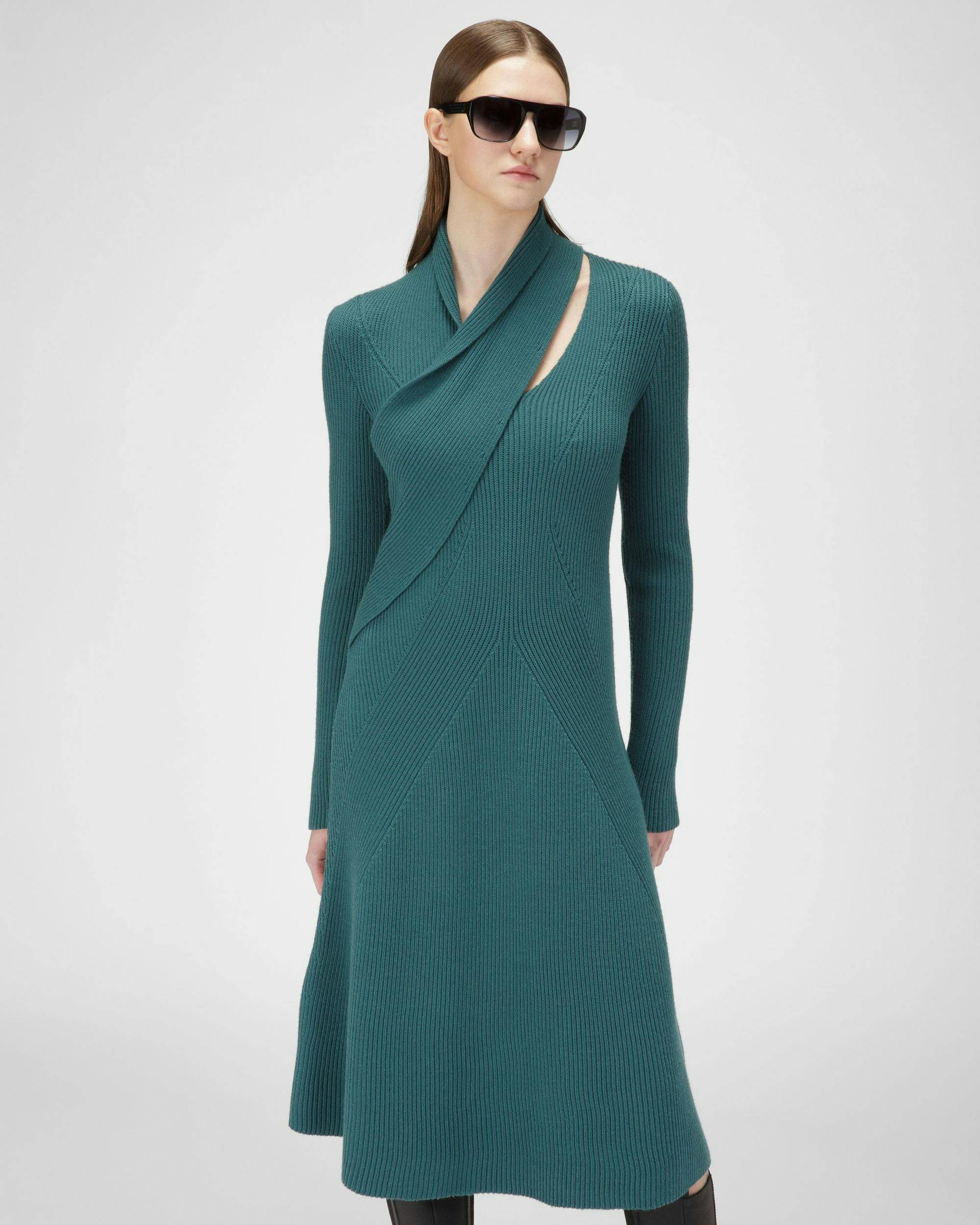 Wool Dress In Green - Women's - Bally - 01