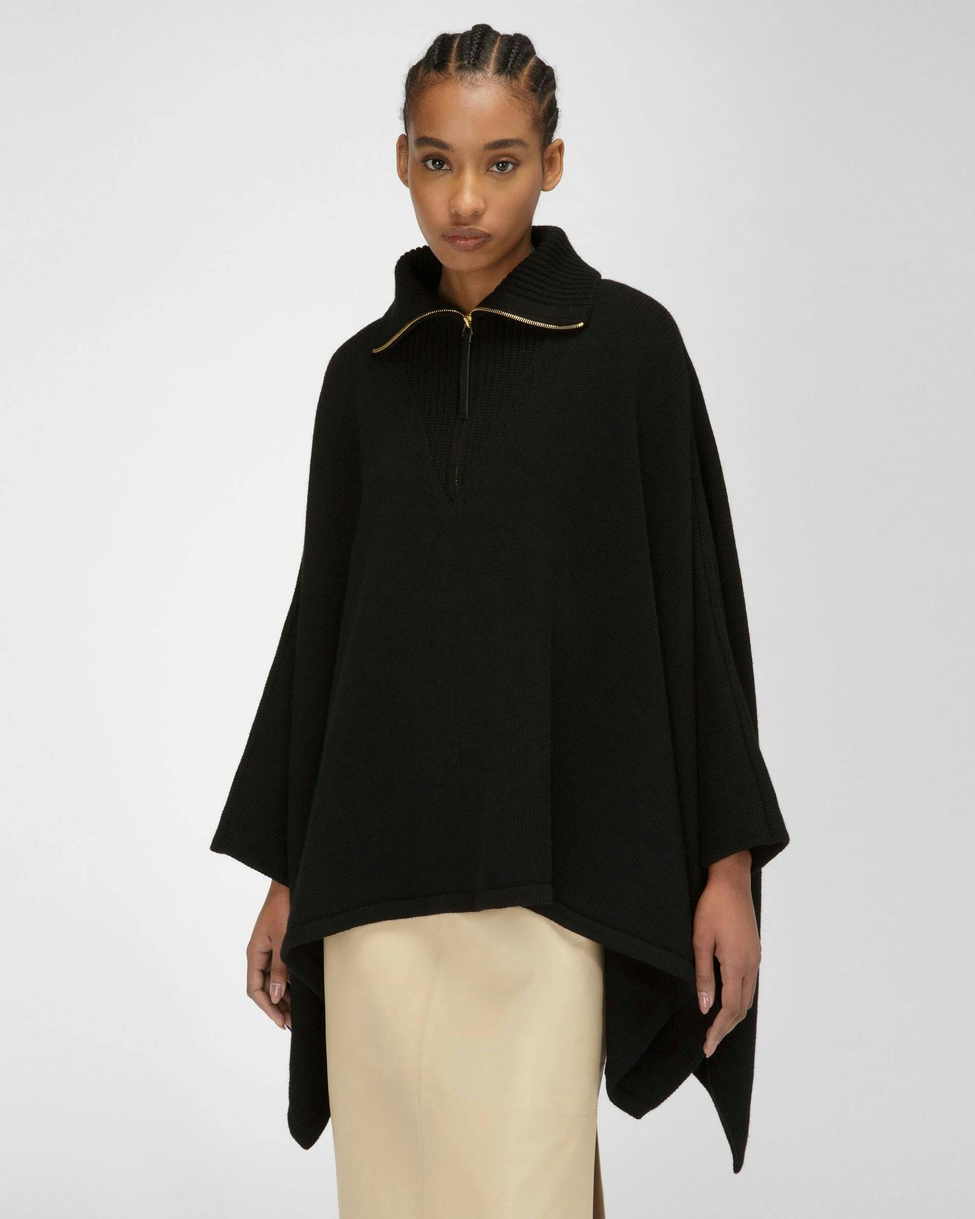 Wool & Cashmere Outerwear In Black - Women's - Bally - 01
