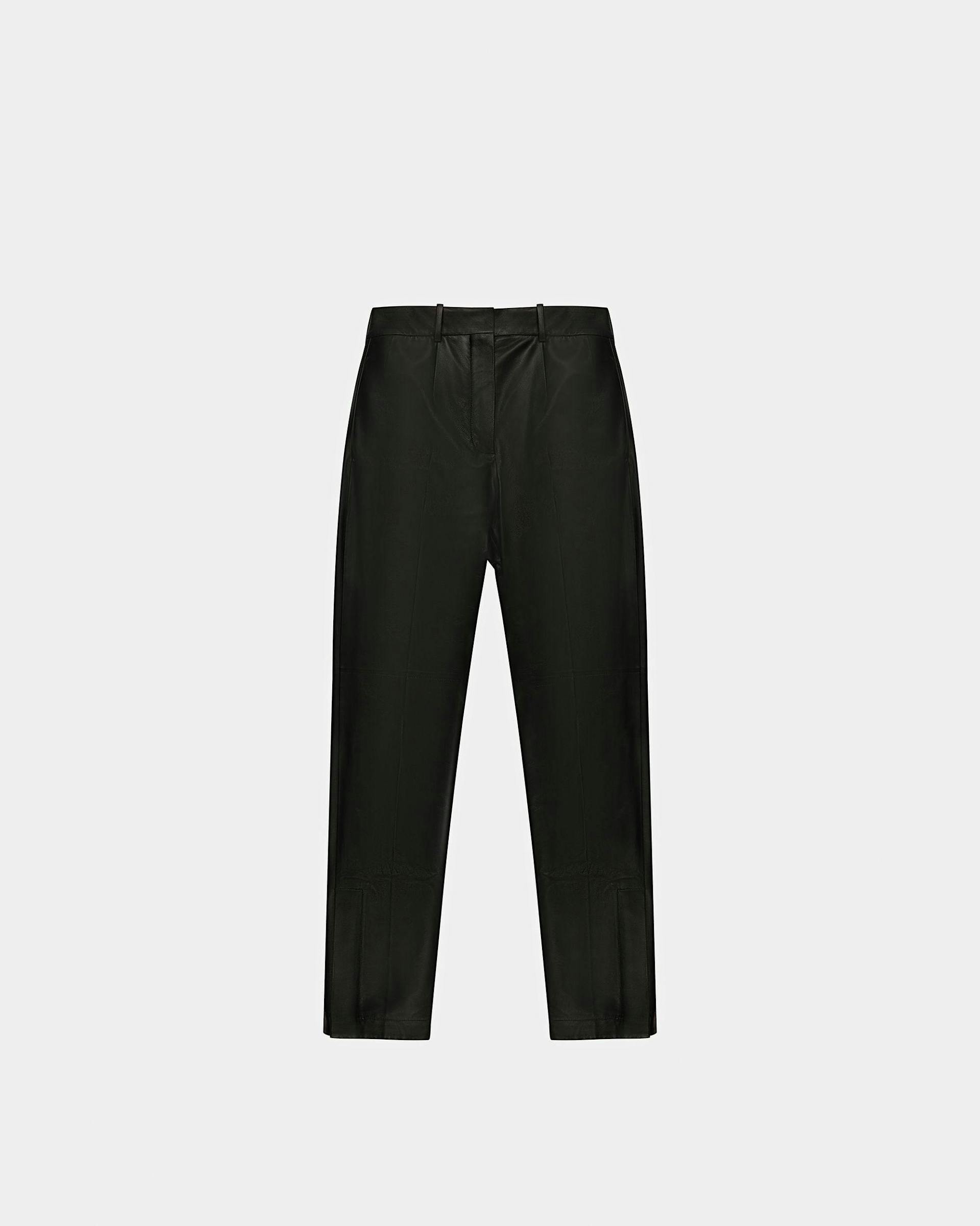 Tailored Leather Pants In Black - Women's - Bally - 01