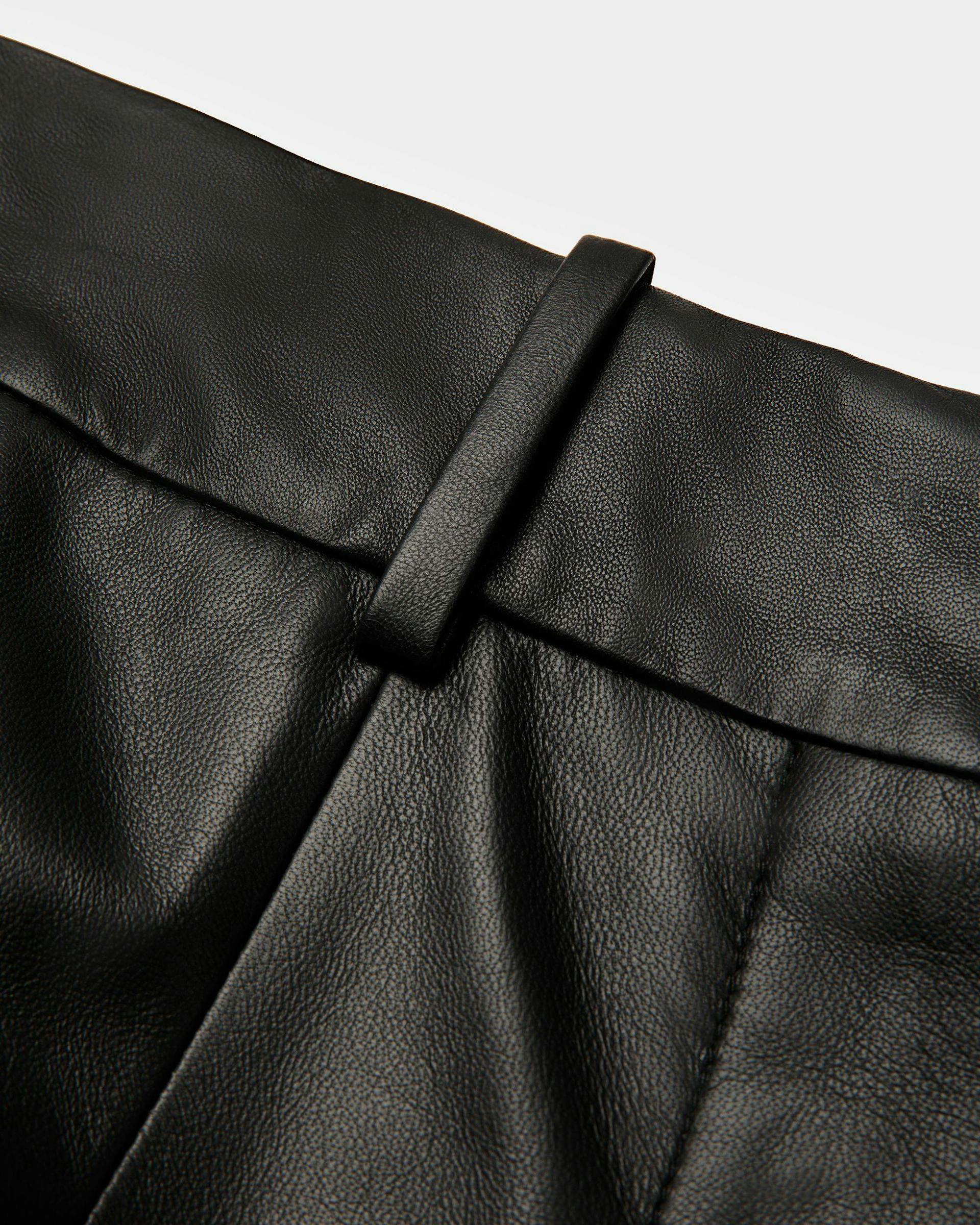 Tailored Leather Pants In Black - Women's - Bally - 02