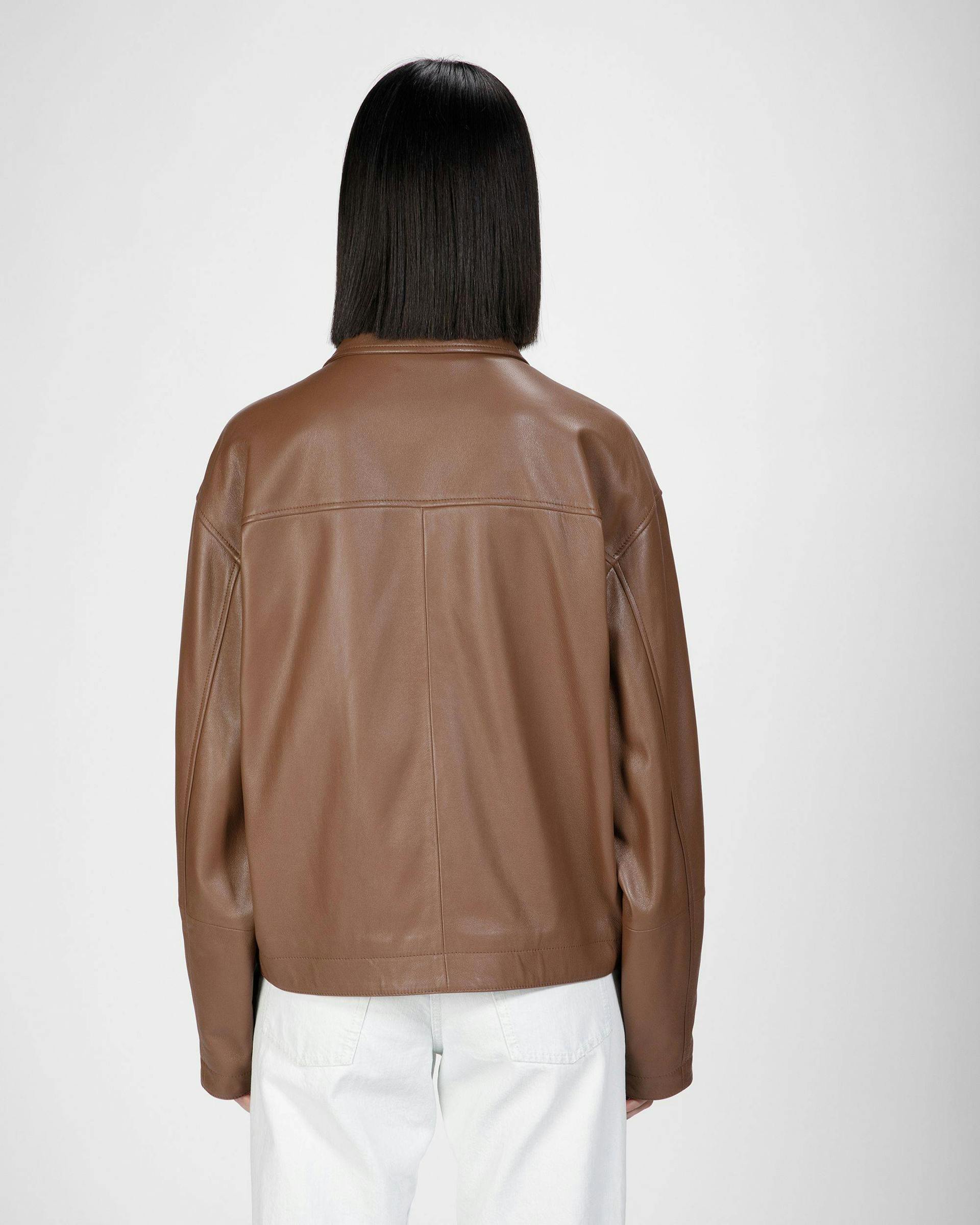 Leather Jacket In Brown - Women's - Bally - 02