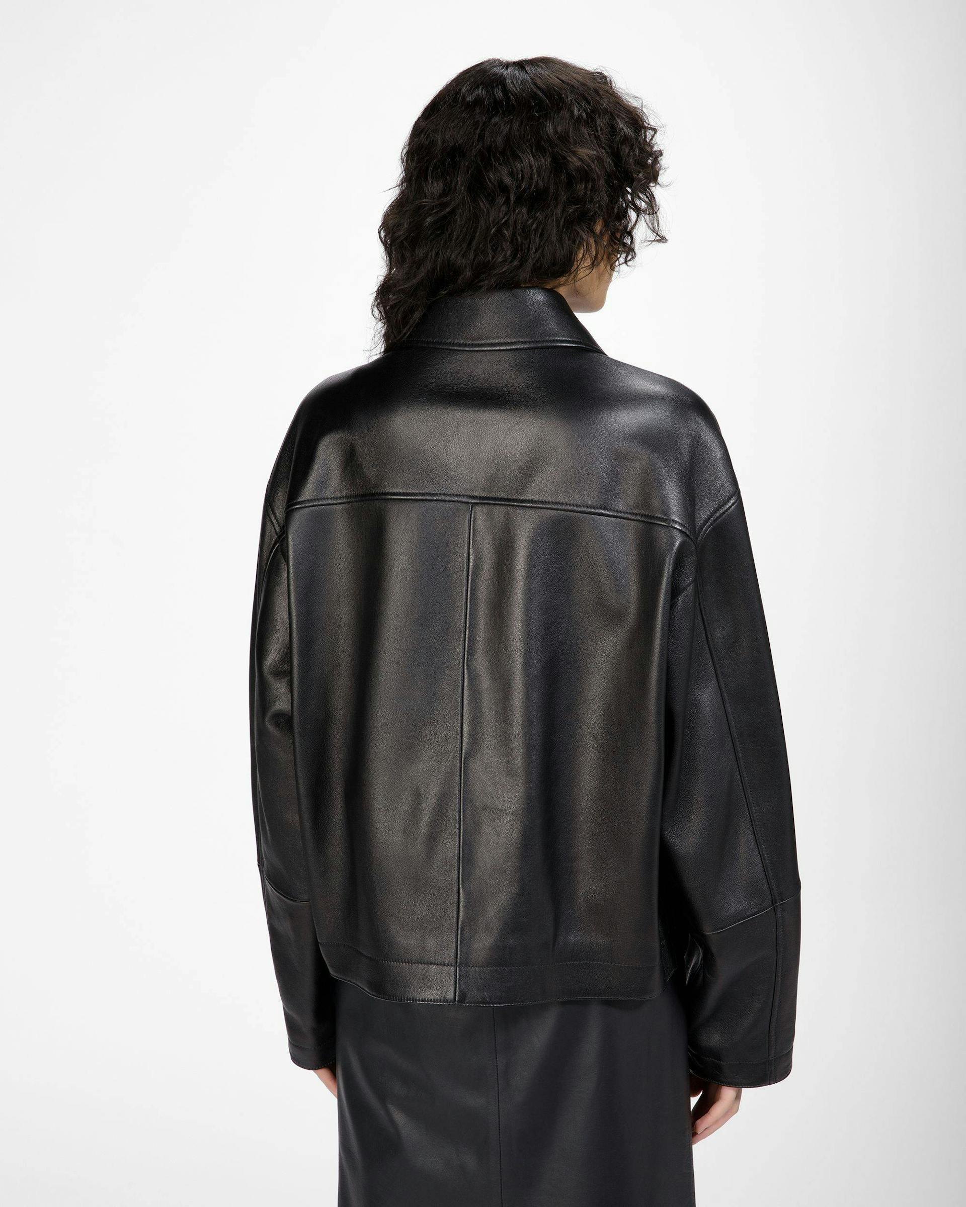 Leather Jacket In Black - Women's - Bally - 04